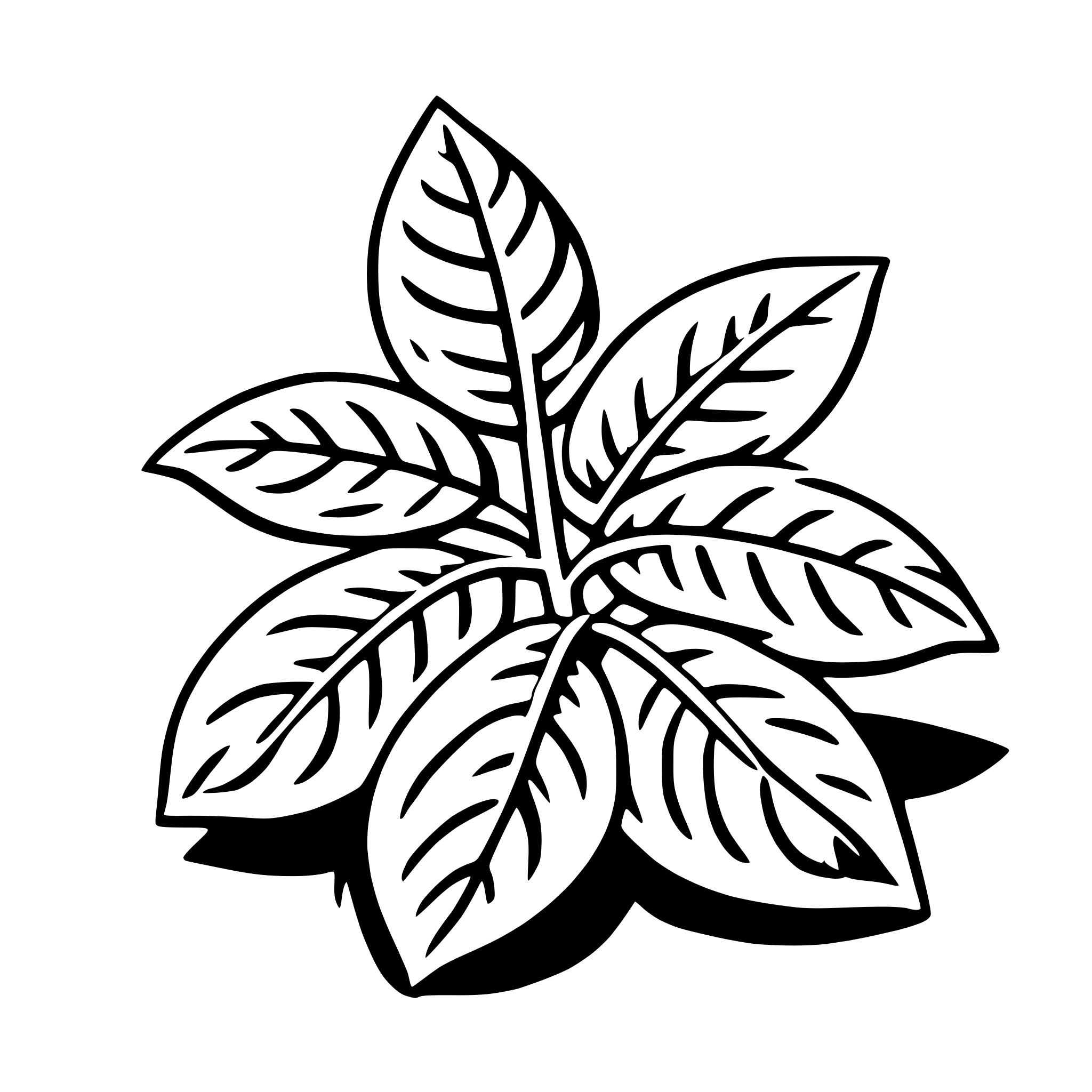 AI-generated SVG of 'basil'
