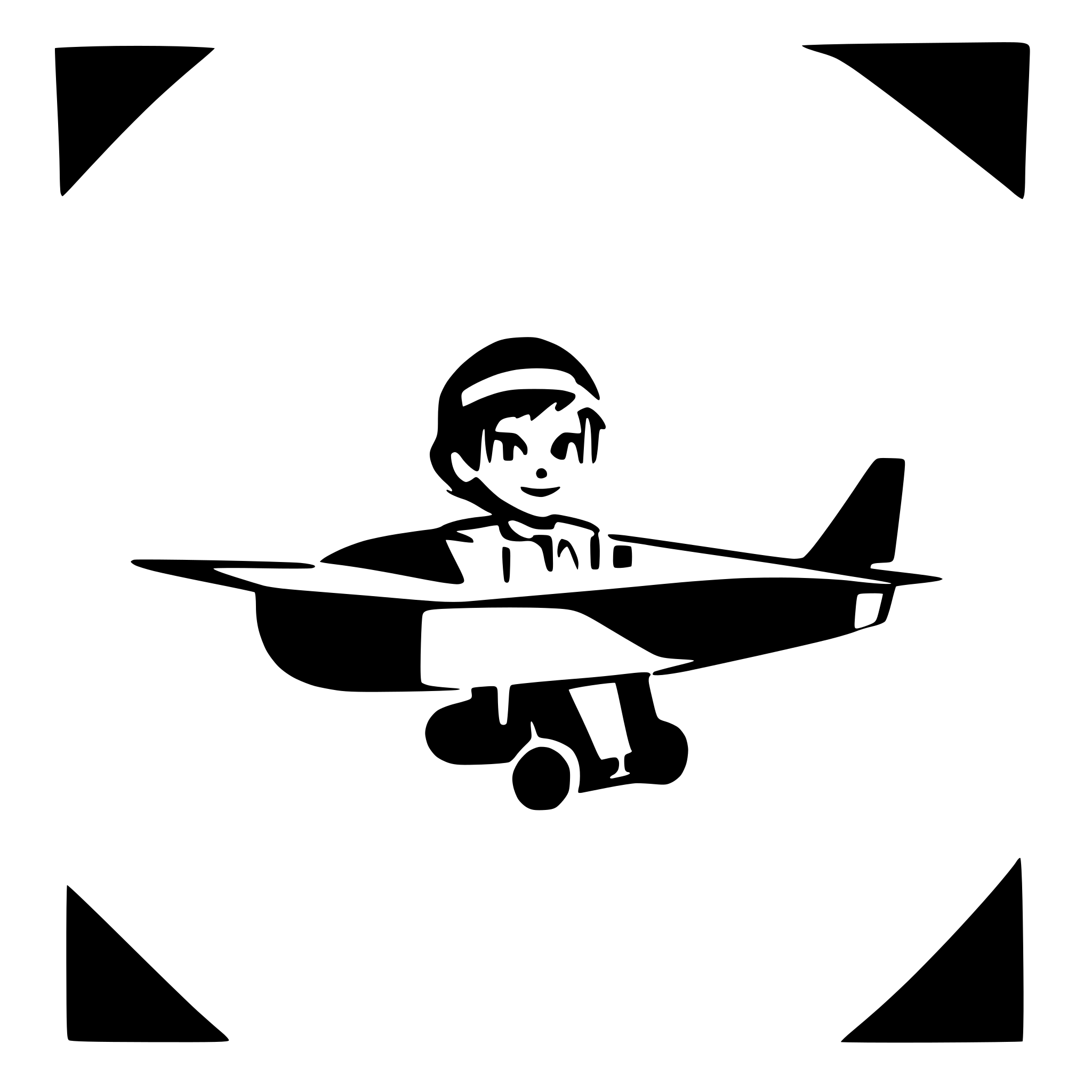 AI-generated SVG of a plane with a cut boy in the cockpit