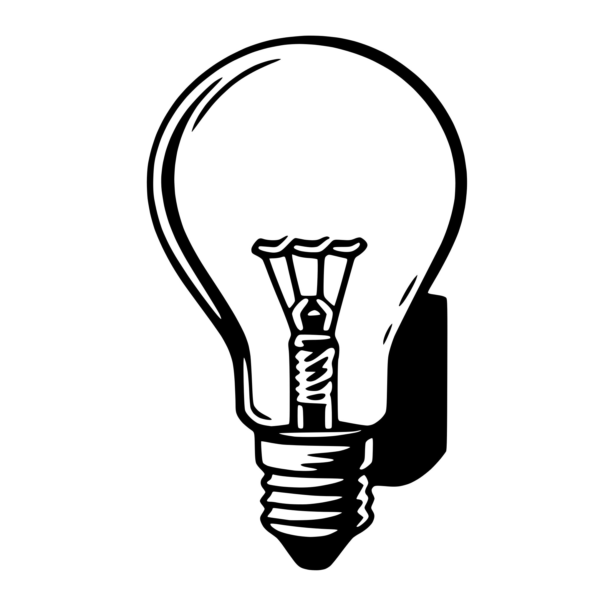 AI-generated SVG of a light bulb