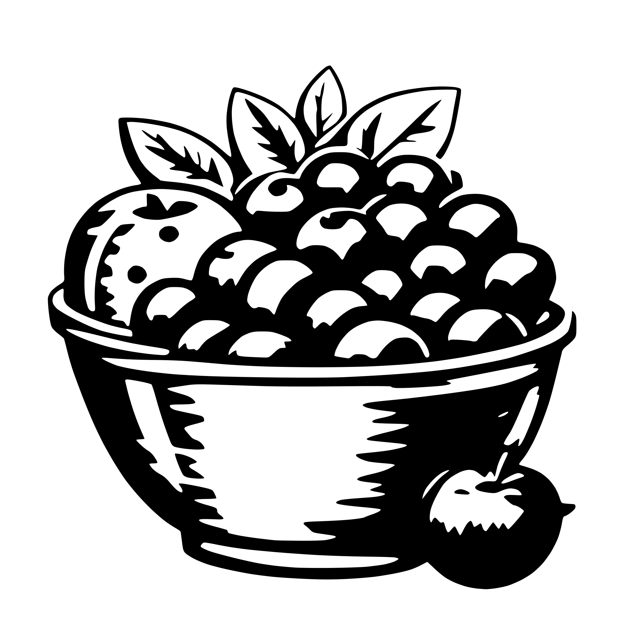 AI-generated SVG of 'Fruit Basket, colorful fruits'