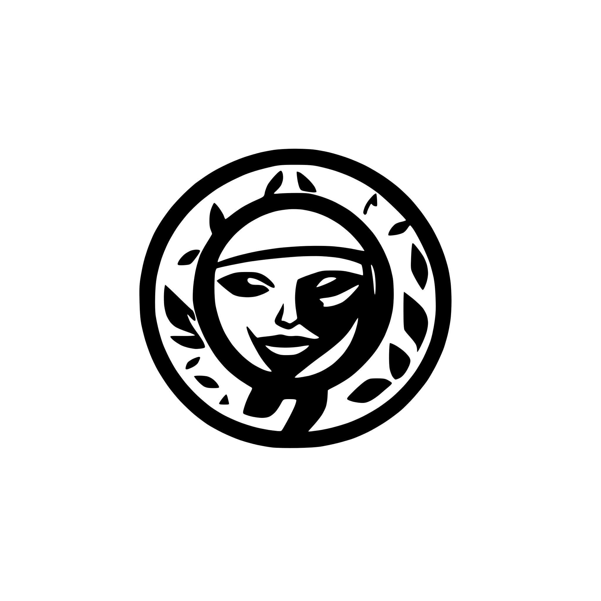 AI-generated SVG of 'oriental pattern assassins logo'