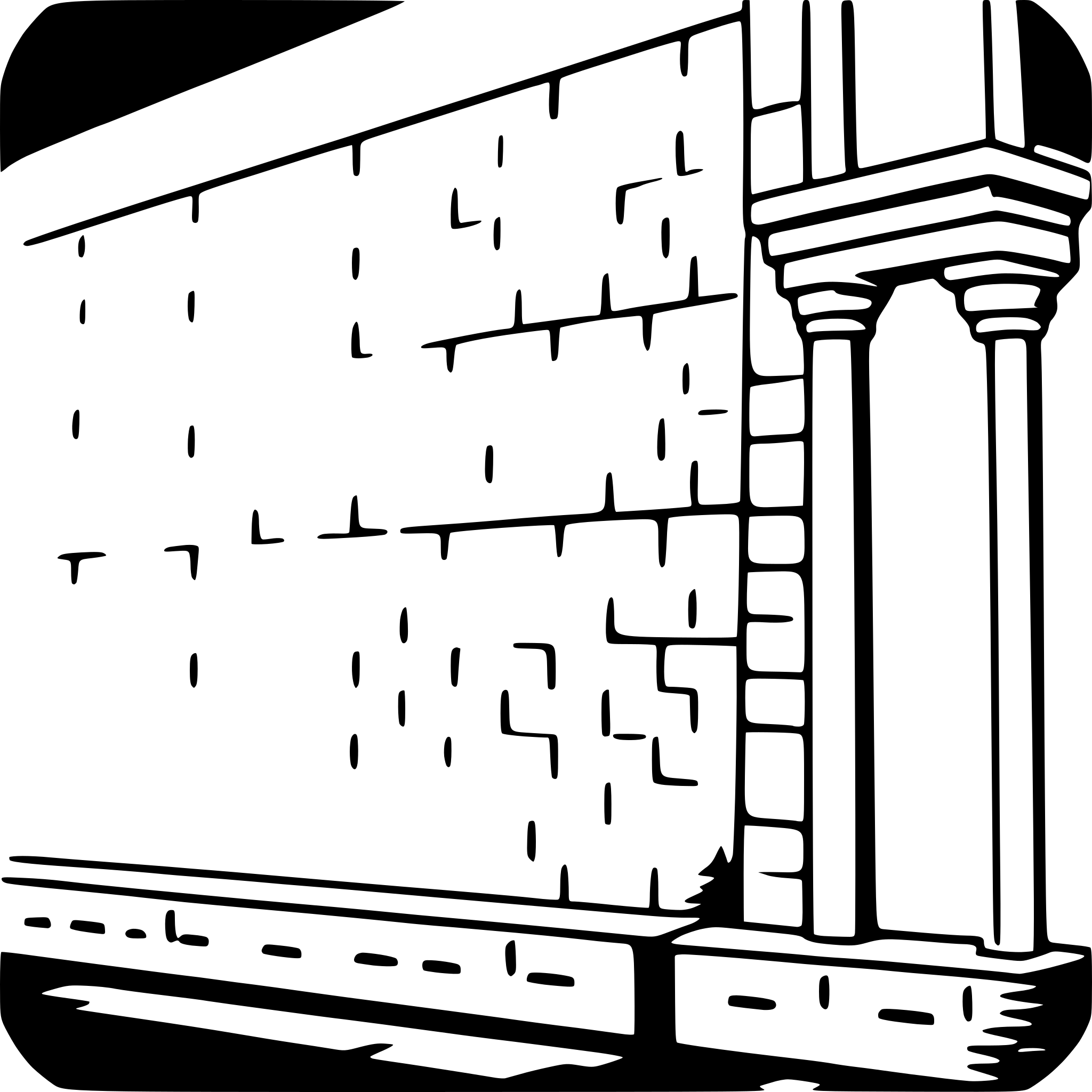 AI-generated SVG of a wailing wall