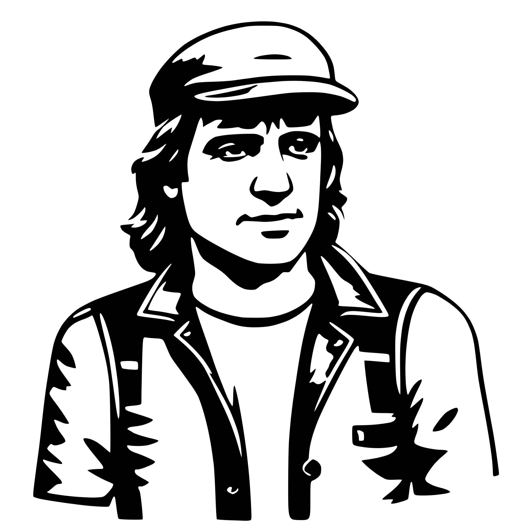 AI-generated SVG of a Brian Johnson