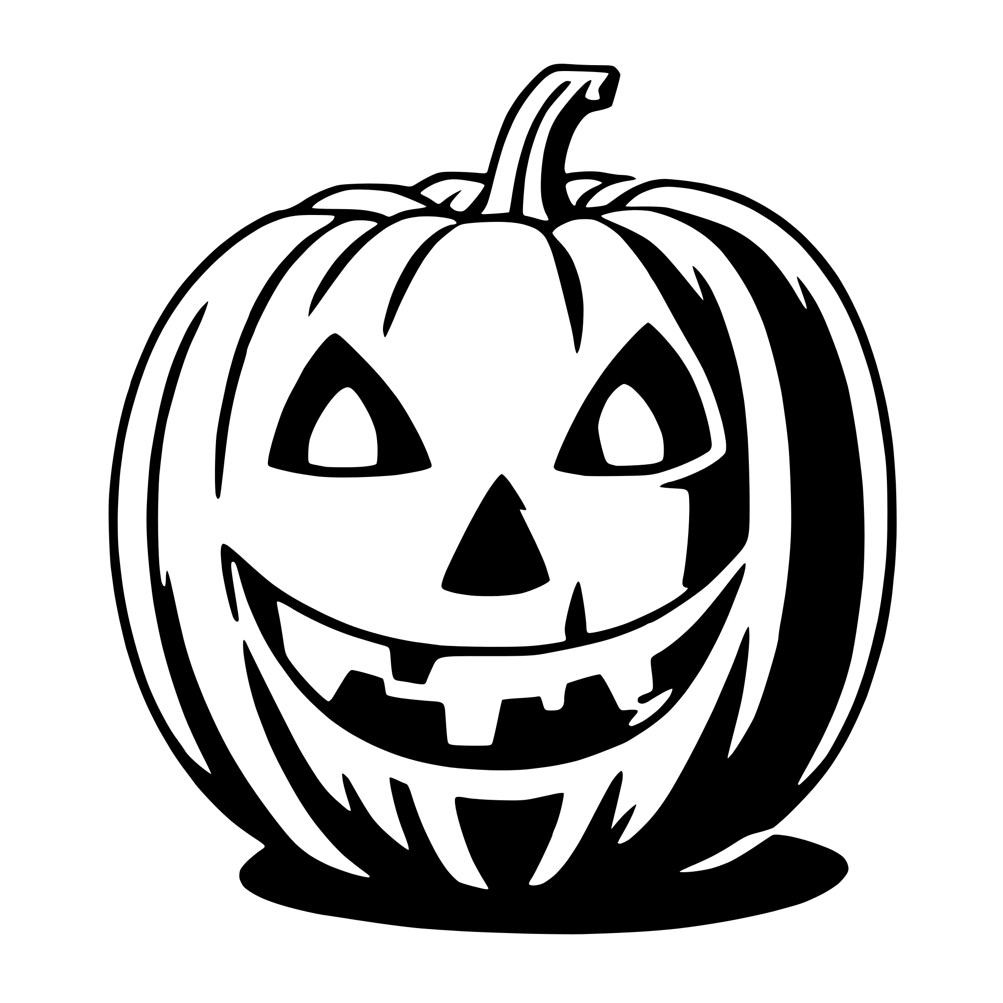 AI-generated SVG of 'jack-o'-lantern'