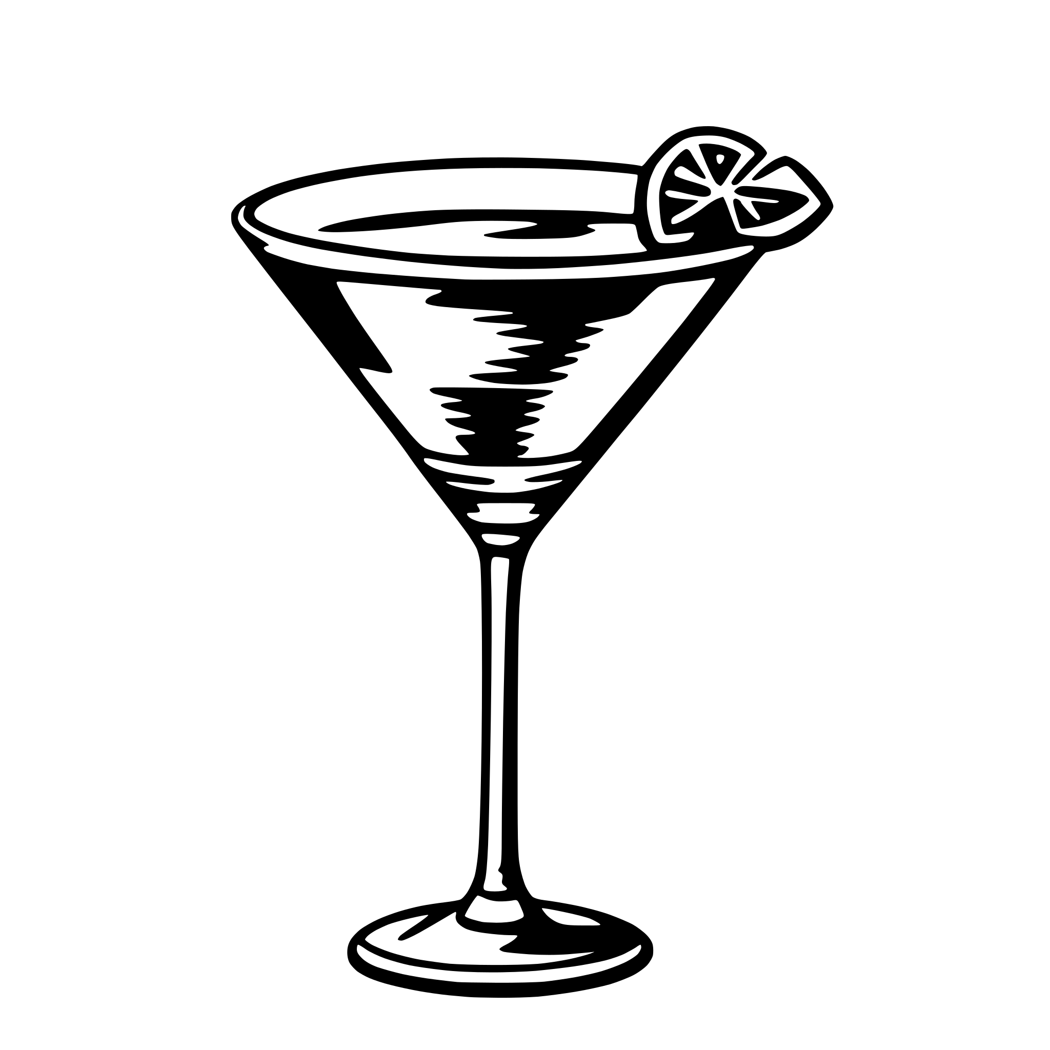 AI-generated SVG of a martini glass