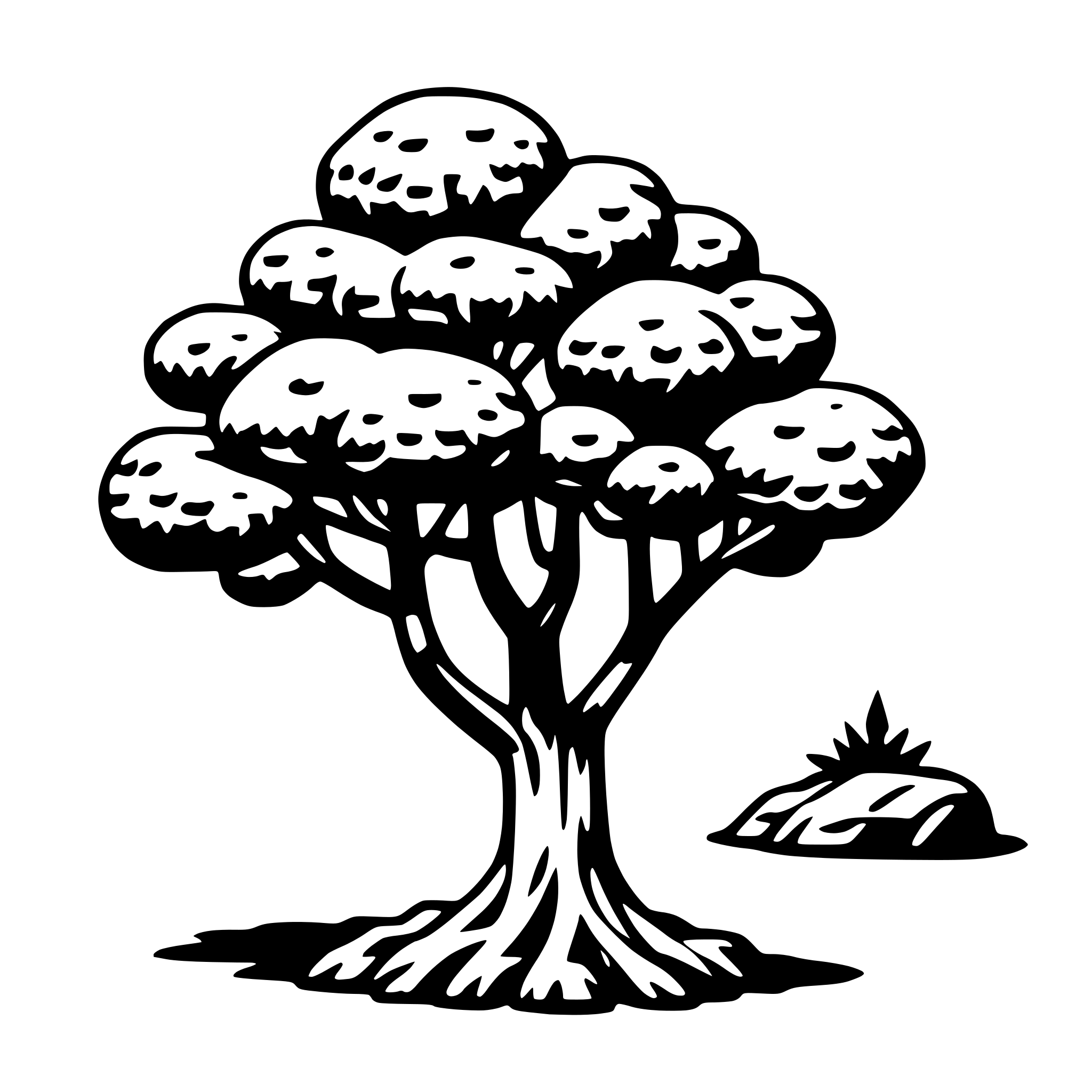 AI-generated SVG of 'juniper tree'