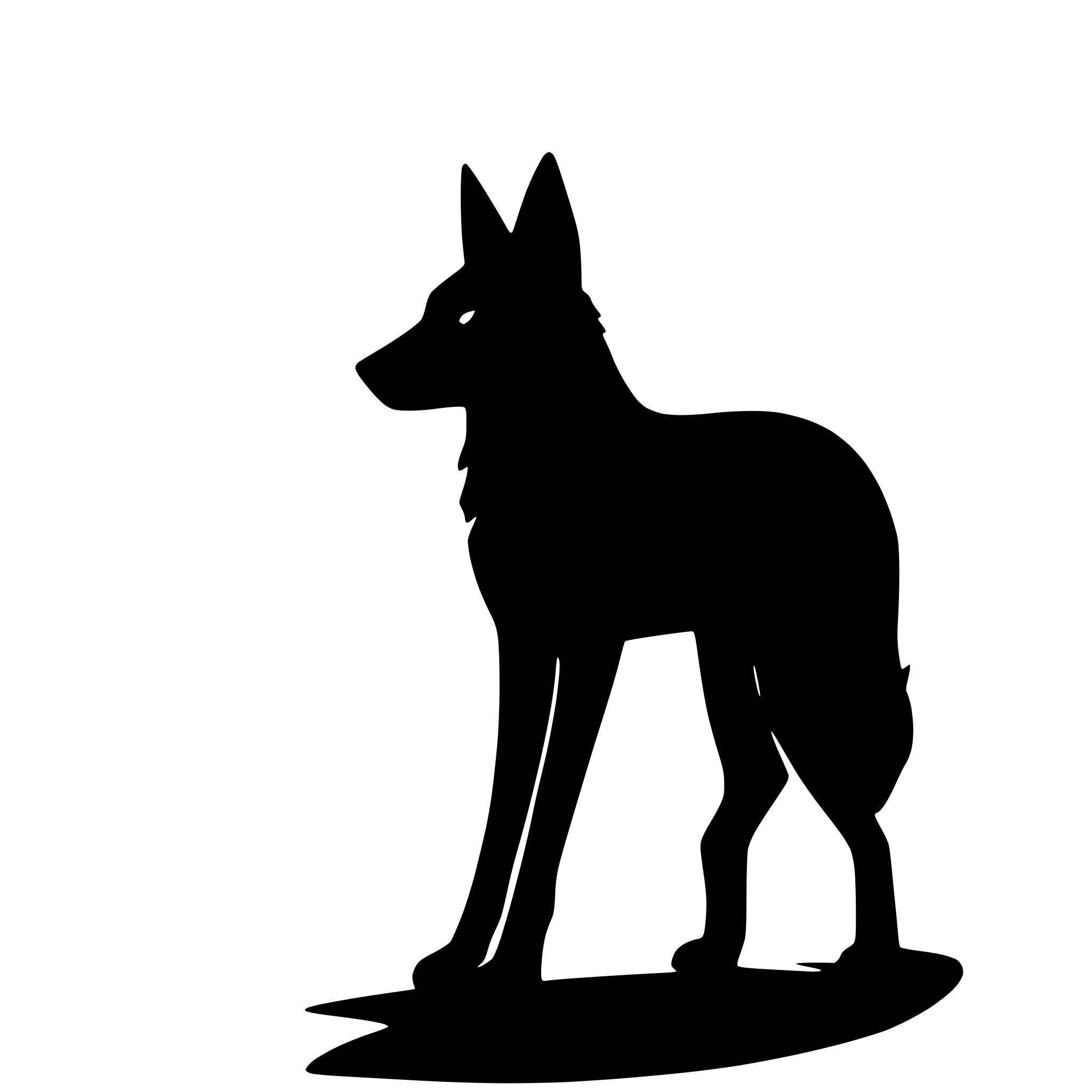 AI-generated SVG of a Coyote
