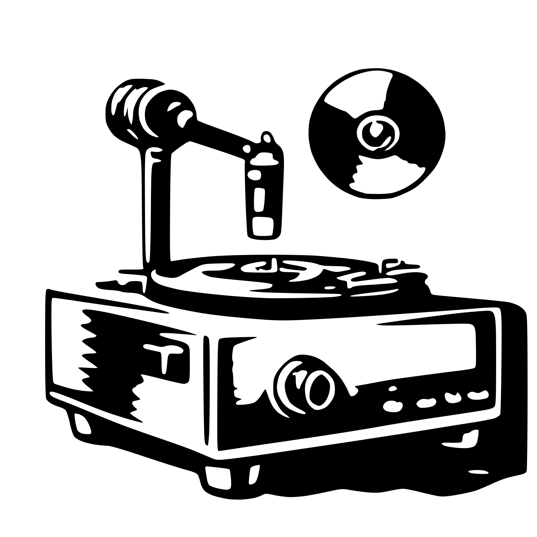 AI-generated SVG of 'record player'