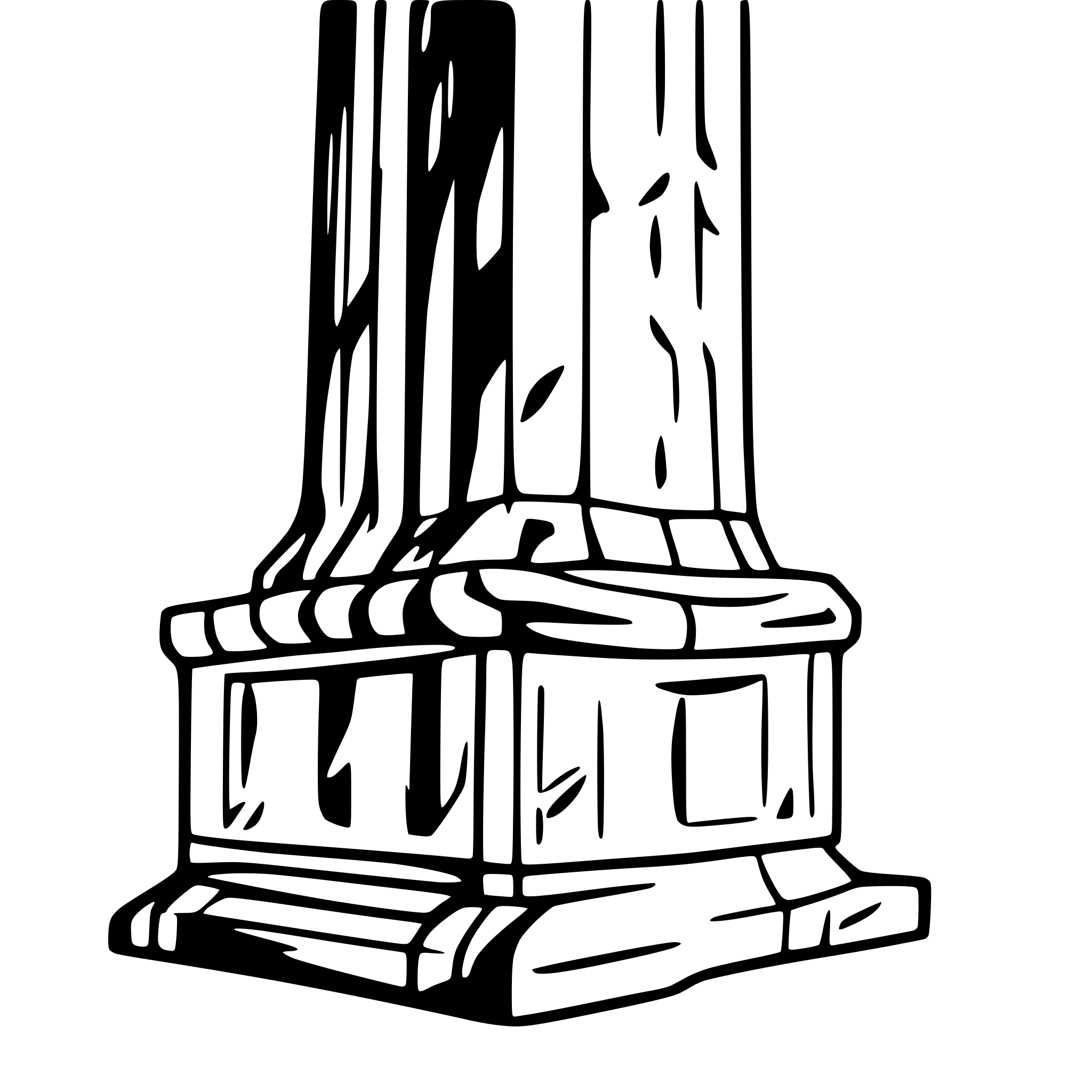 AI-generated SVG of a roman column no background