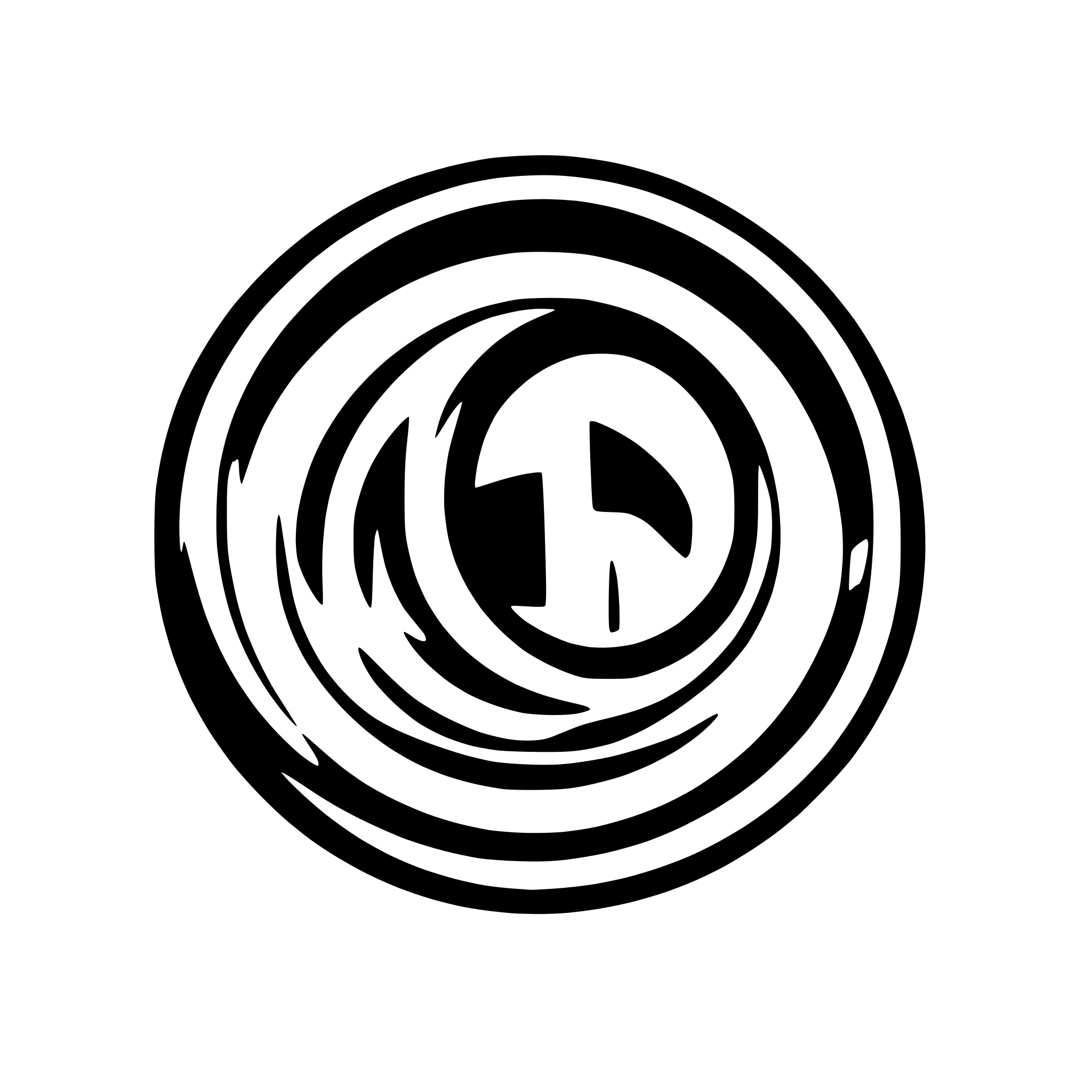 AI-generated SVG of a cross an a circle swirl logo tech software