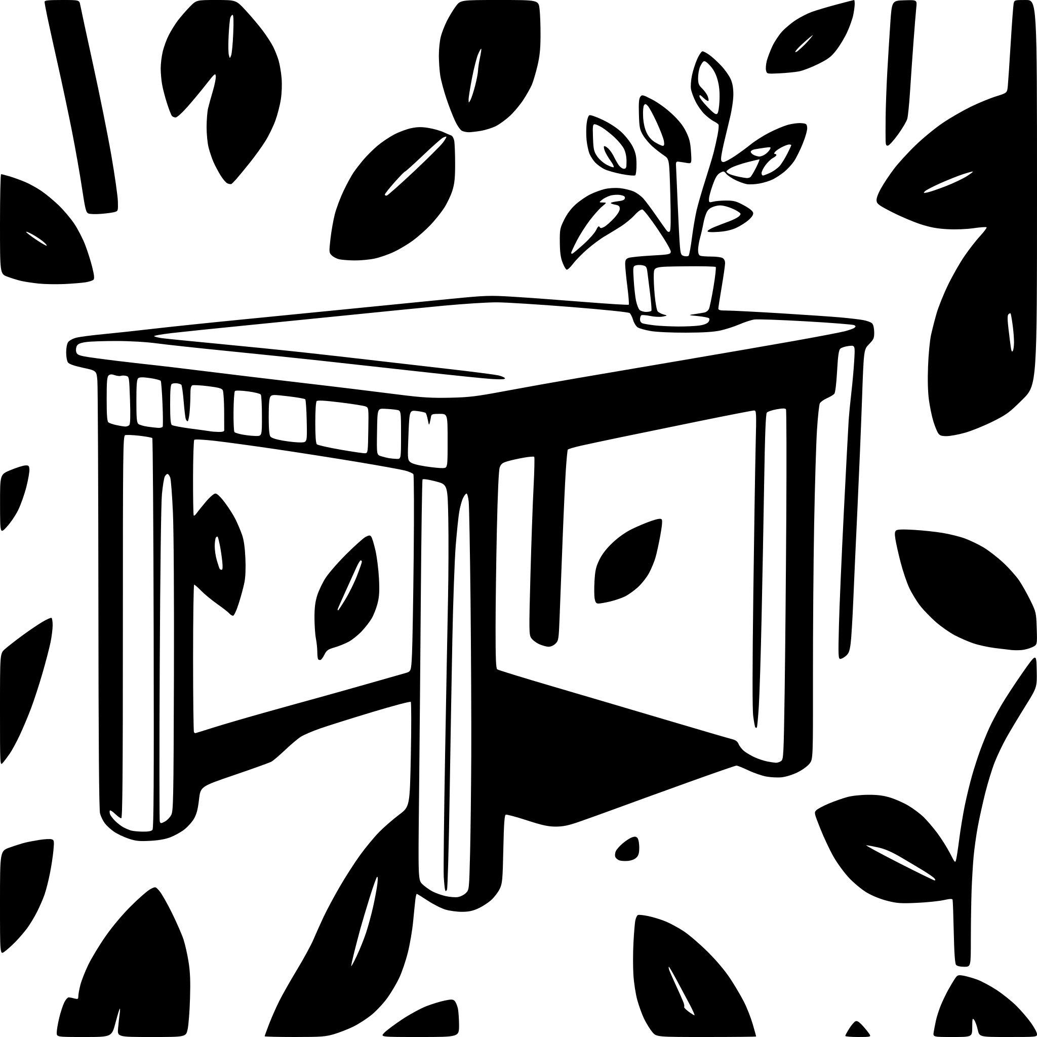 AI-generated SVG of a table for laser cut