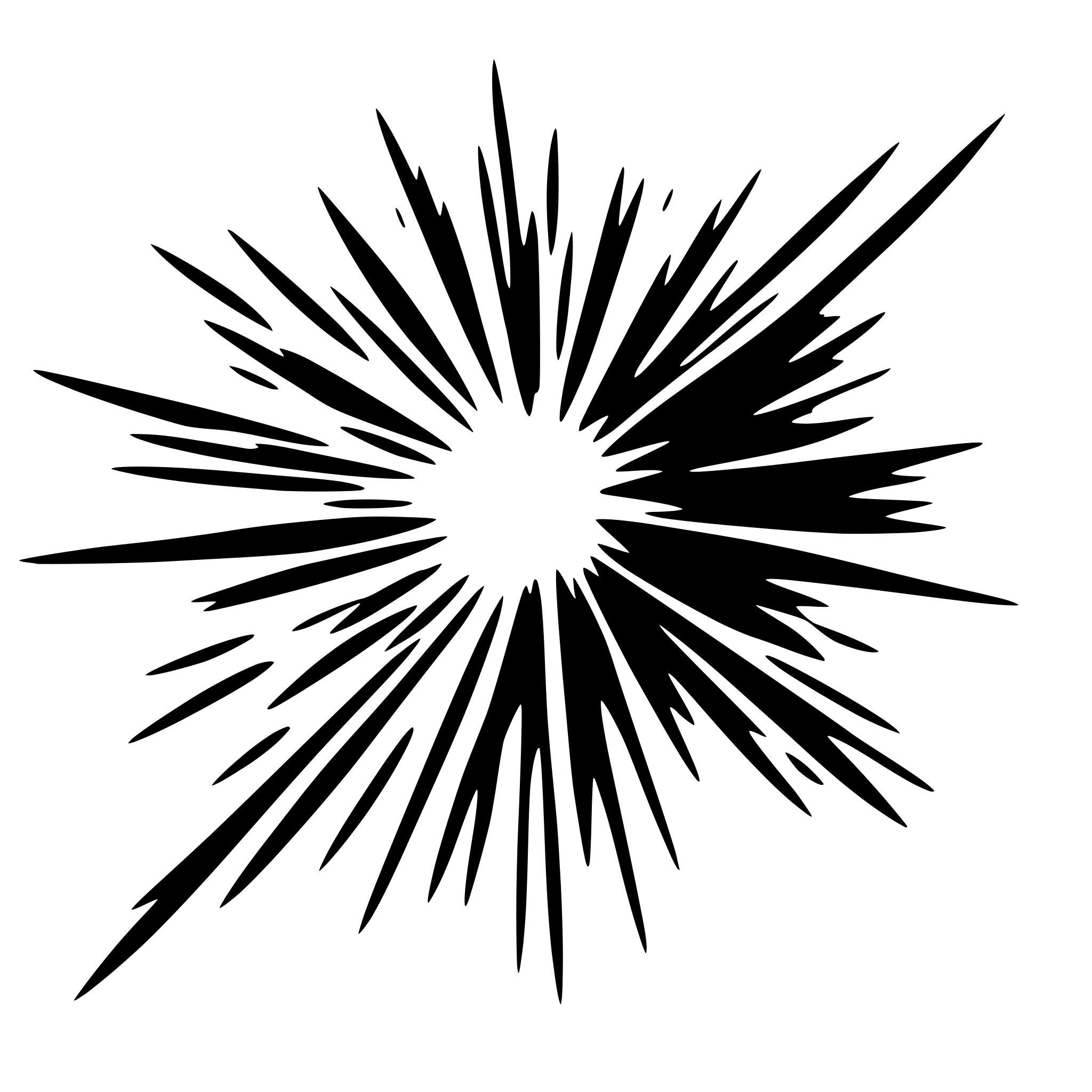 AI-generated SVG of 'a simple an abstract burst'