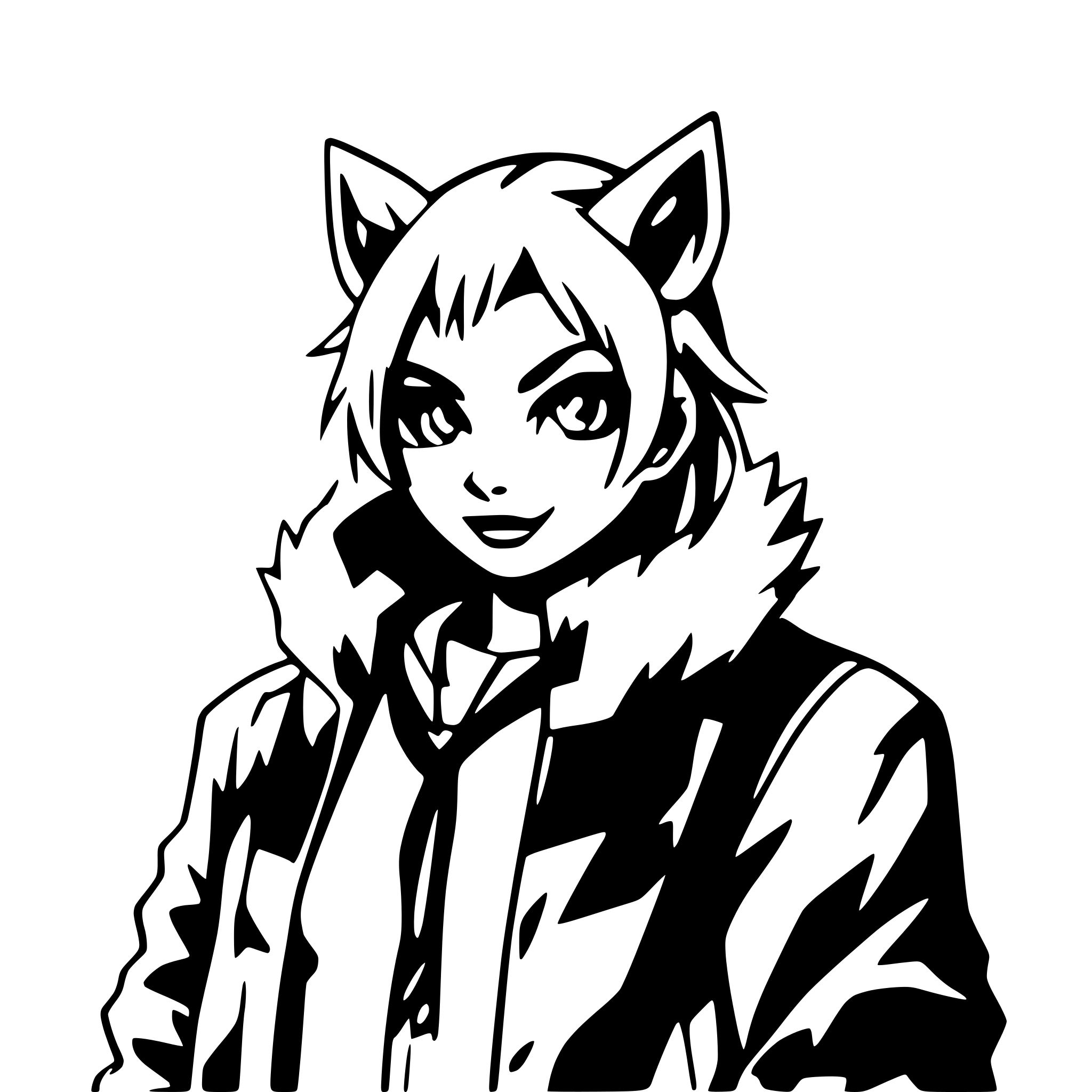 AI-generated SVG of a Werewolf