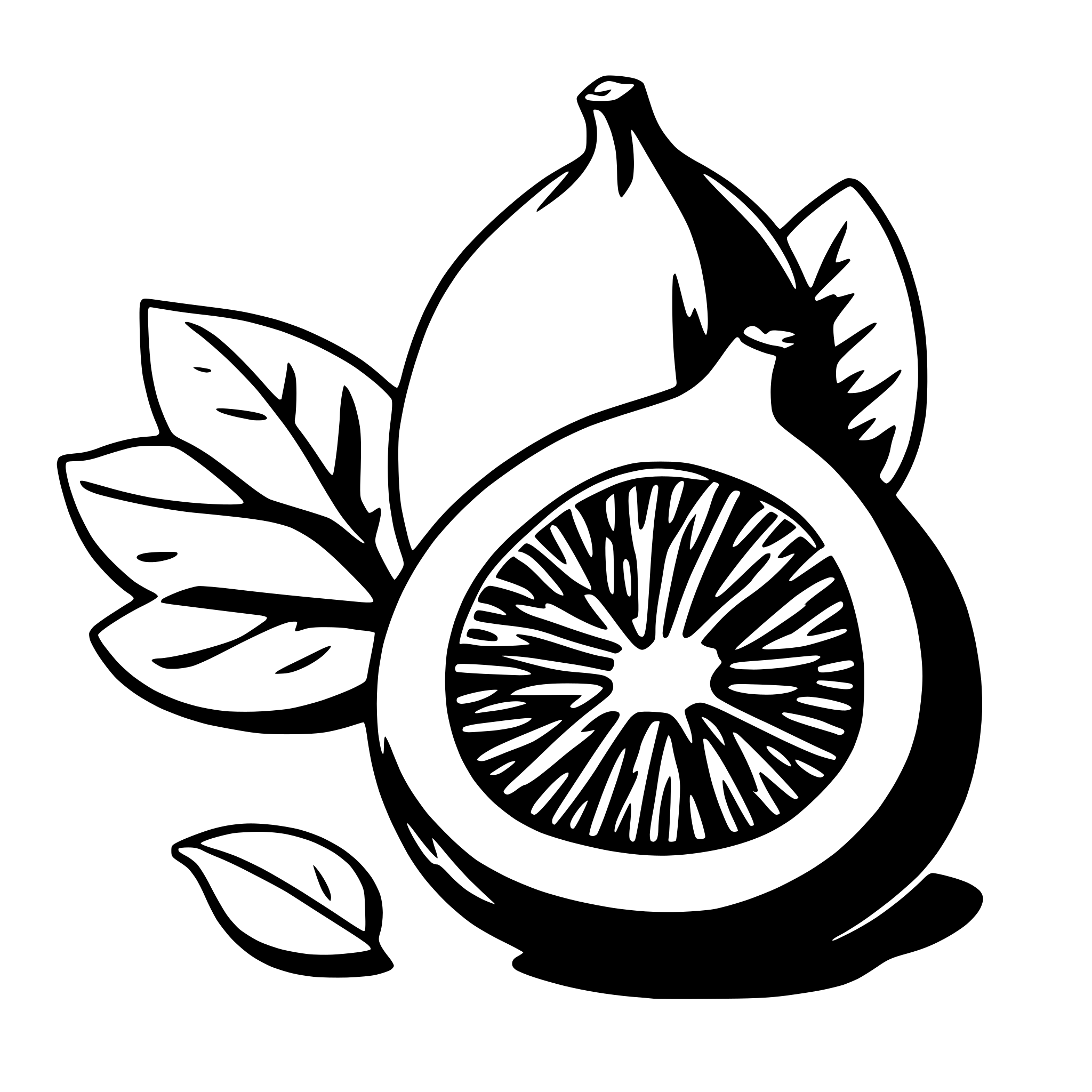 AI-generated SVG of a fig