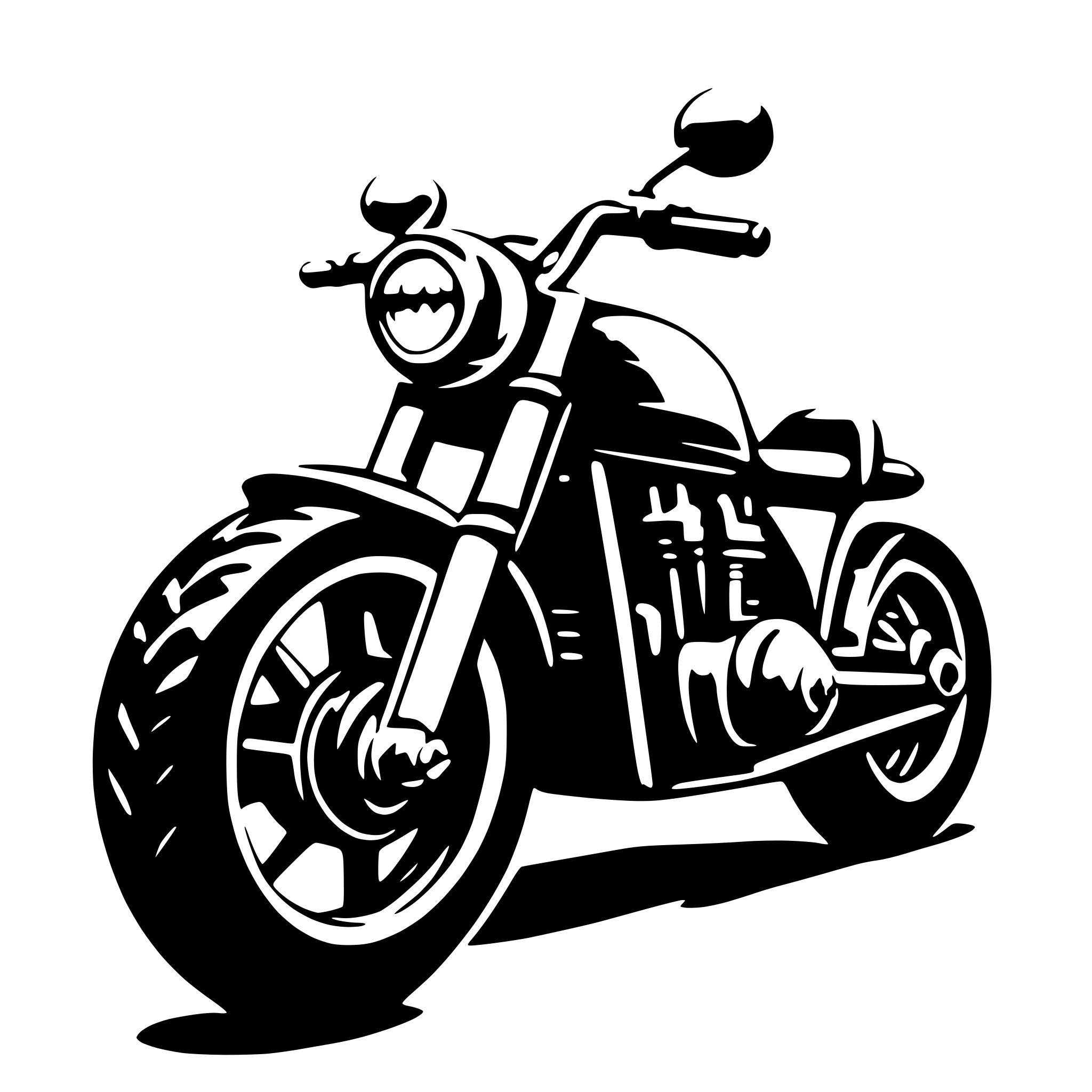 AI-generated SVG of 'moterbike'