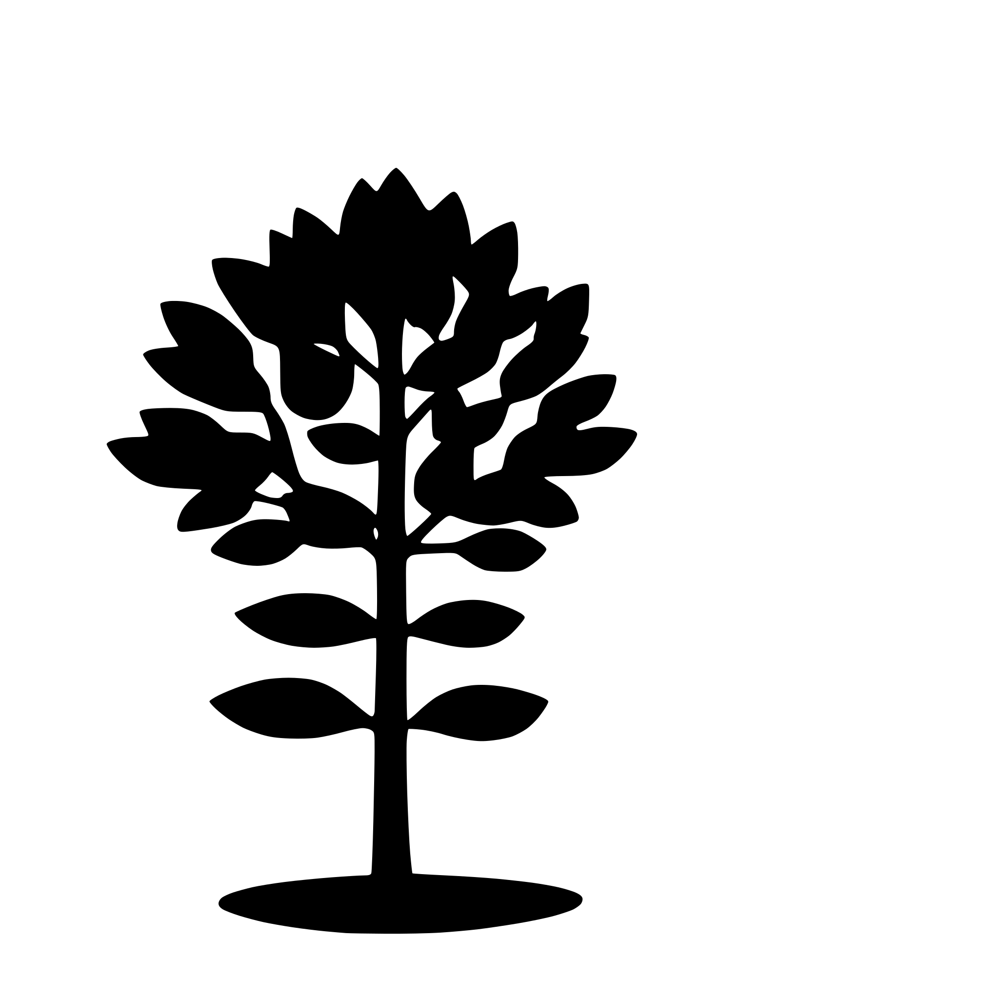 AI-generated SVG of a silhouette of a bush
