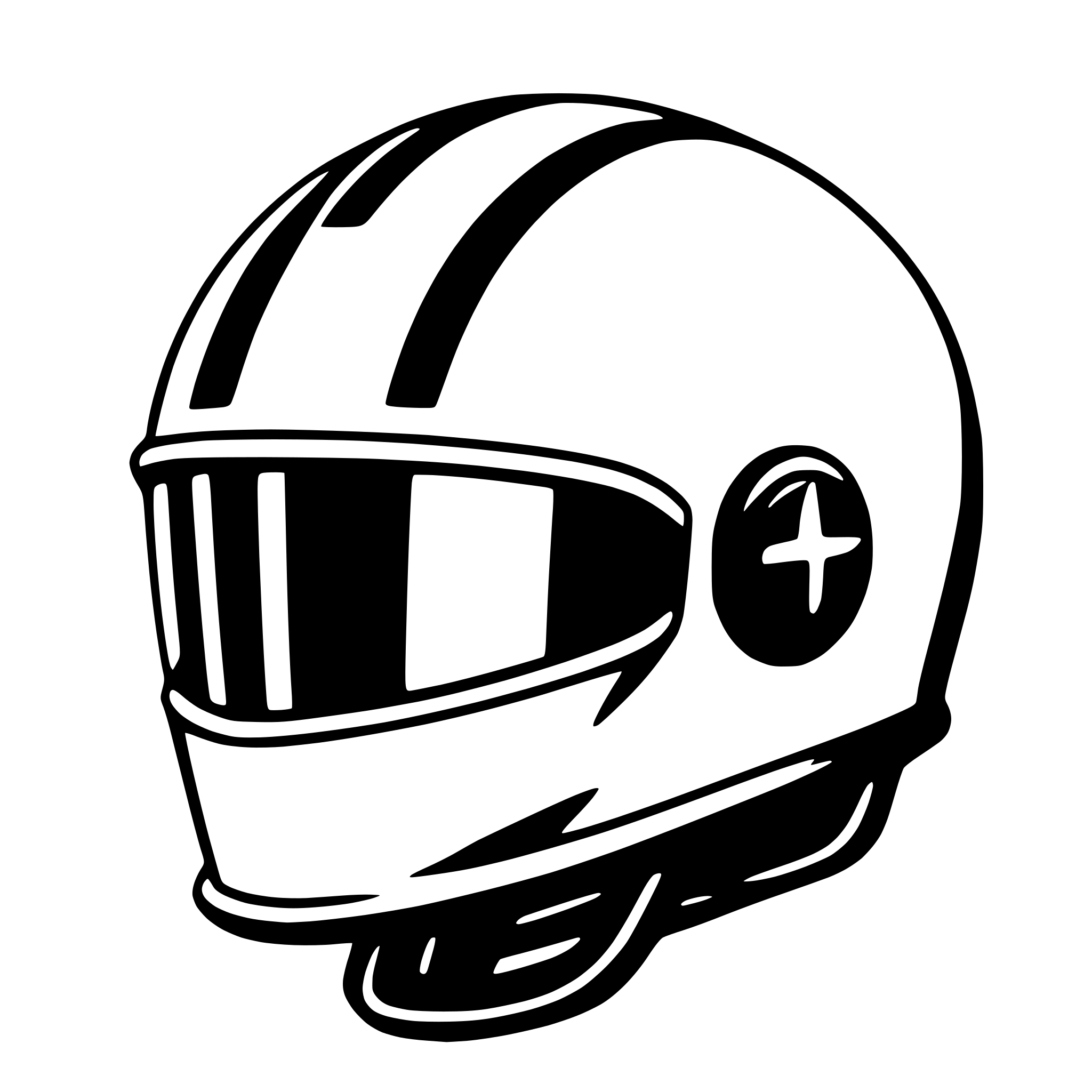 AI-generated SVG of a bicycle helmet