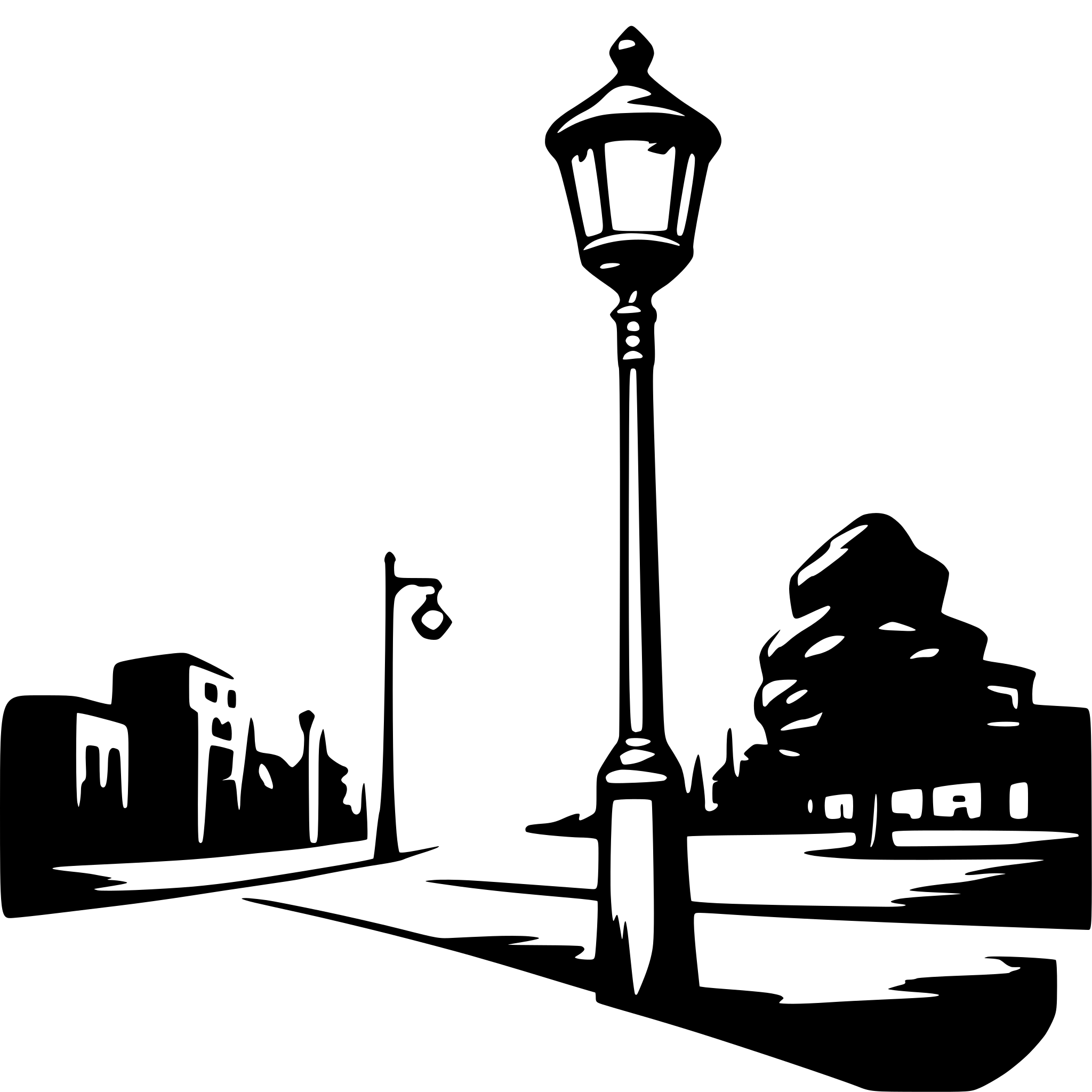 AI-generated SVG of 'a streetlight  illuminating a street'