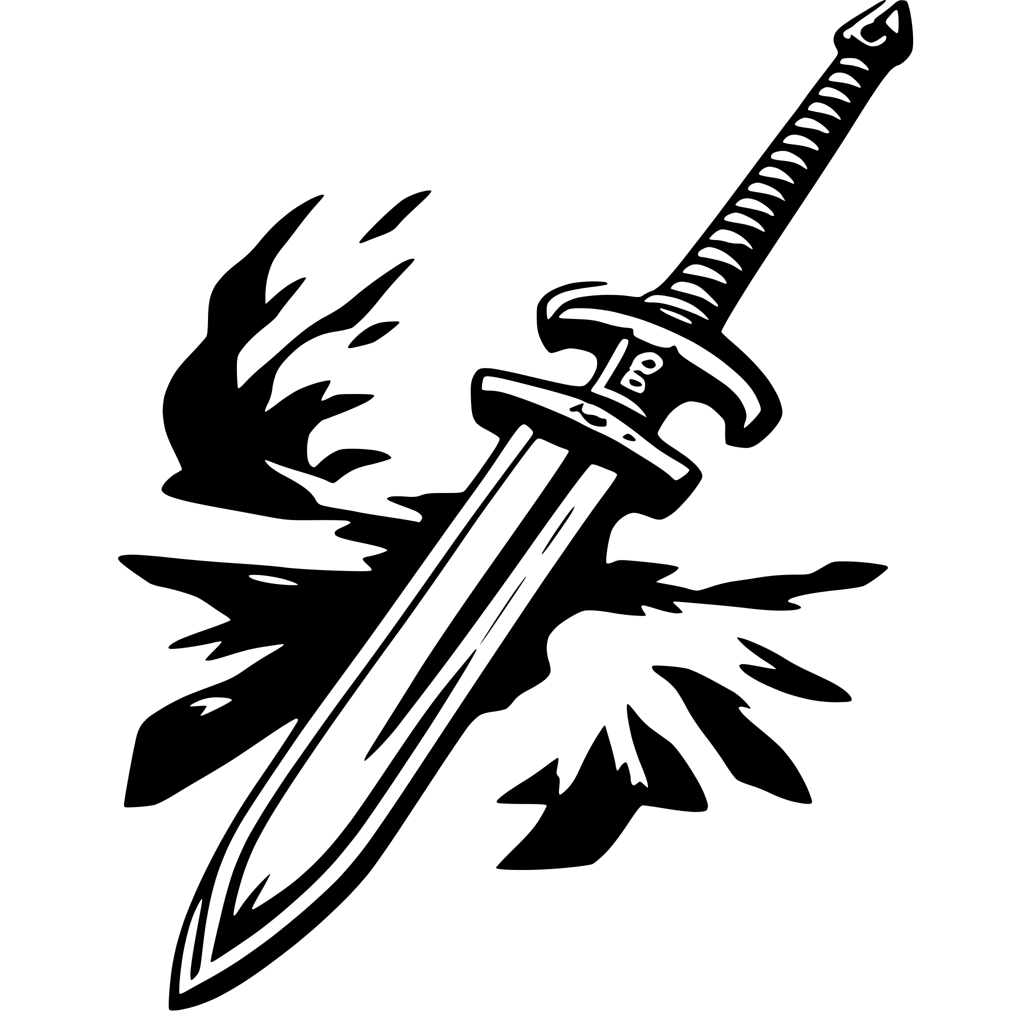 AI-generated SVG of a sword