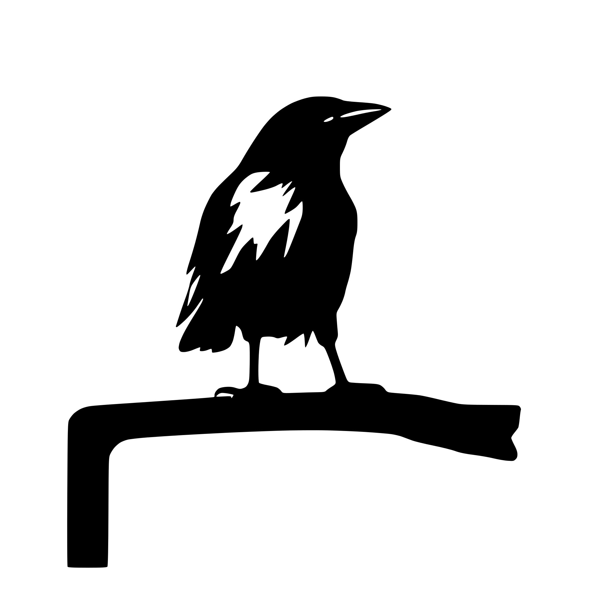 AI-generated SVG of a a crow