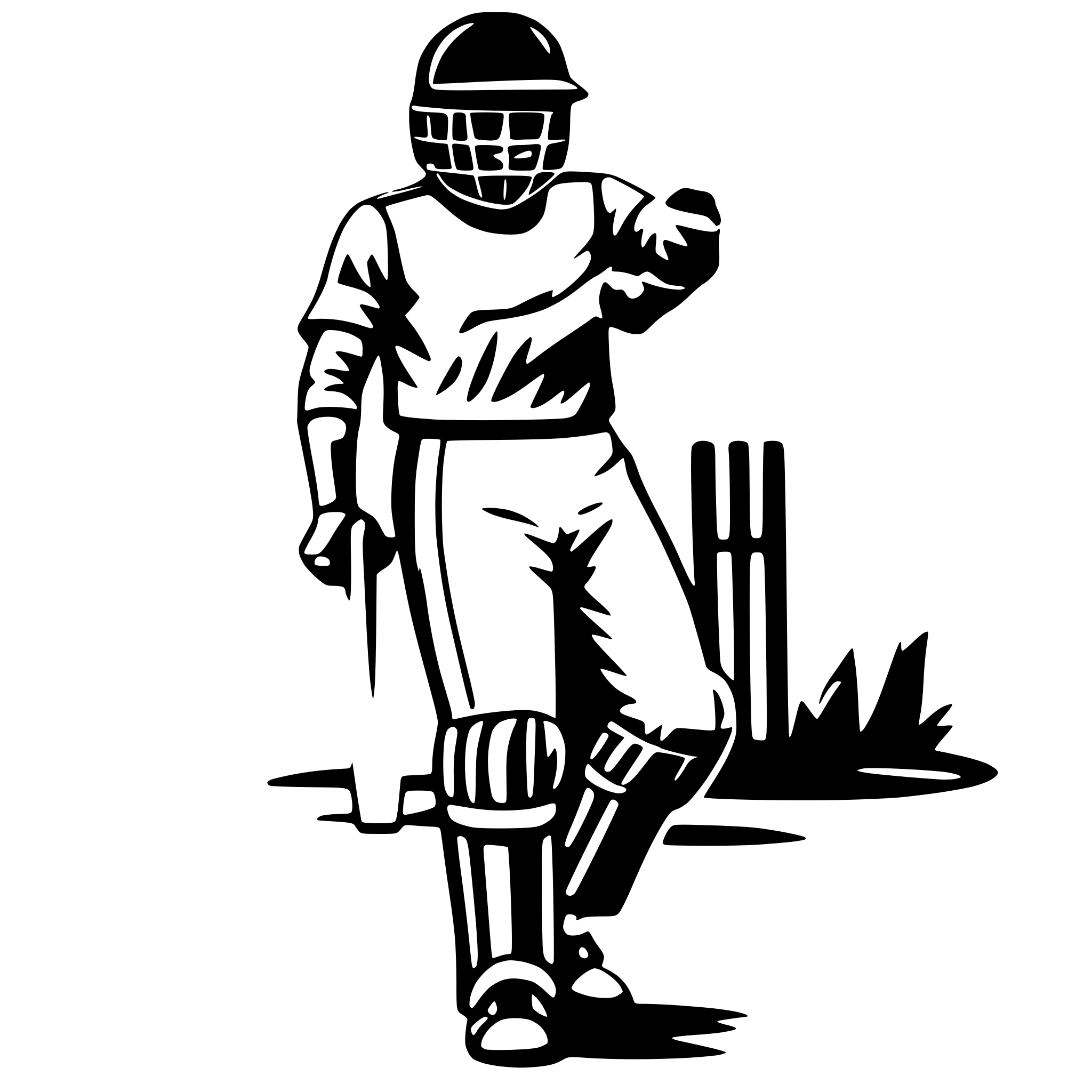 AI-generated SVG of 'Cricket team svg'