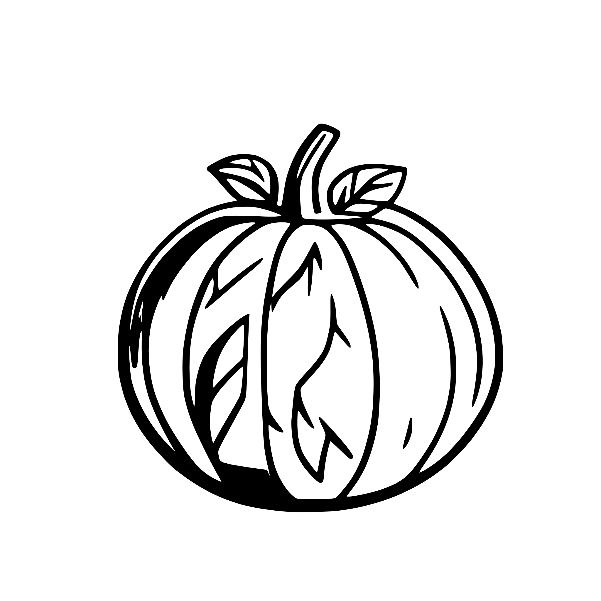AI-generated SVG of a pumpkin