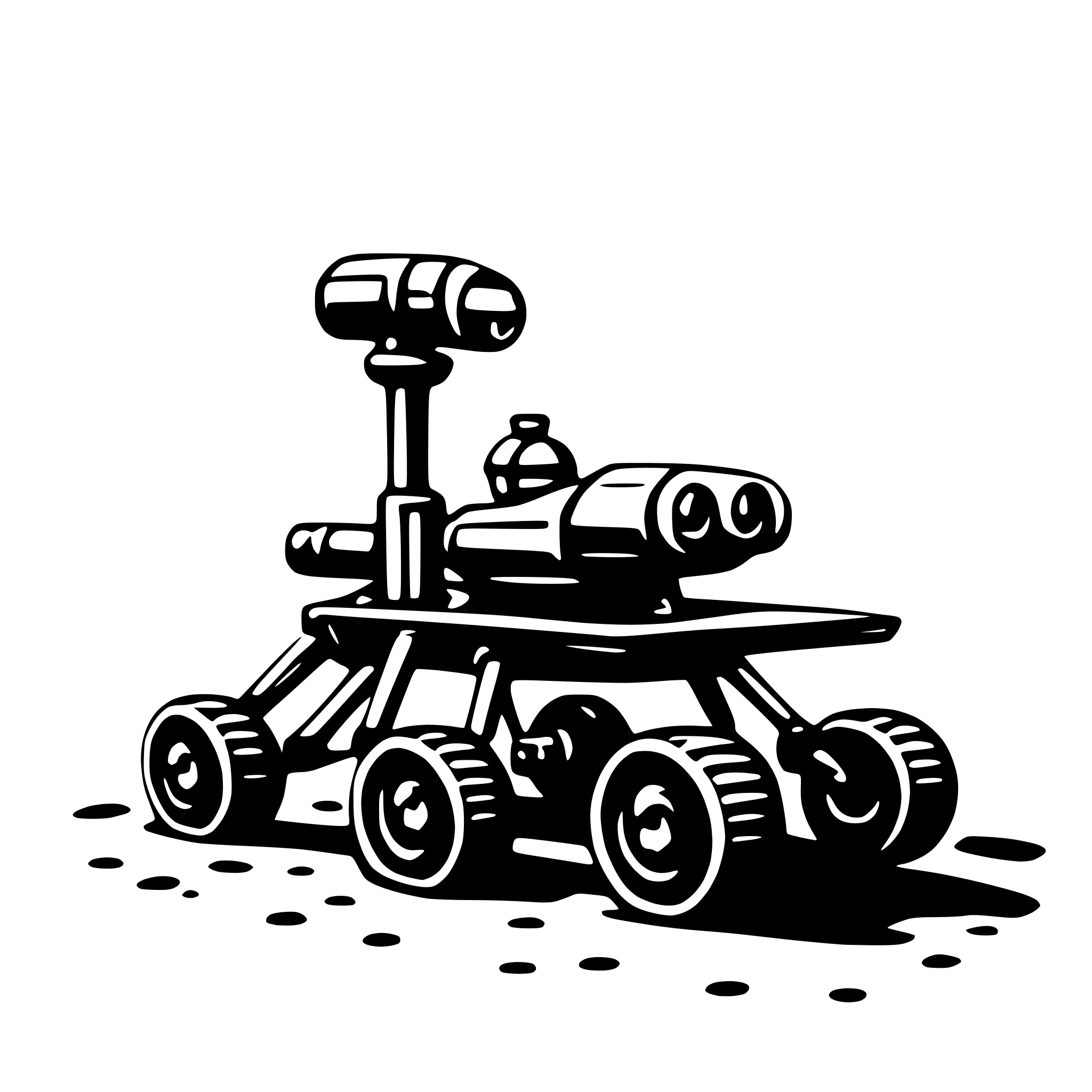 AI-generated SVG of 'mars rover'