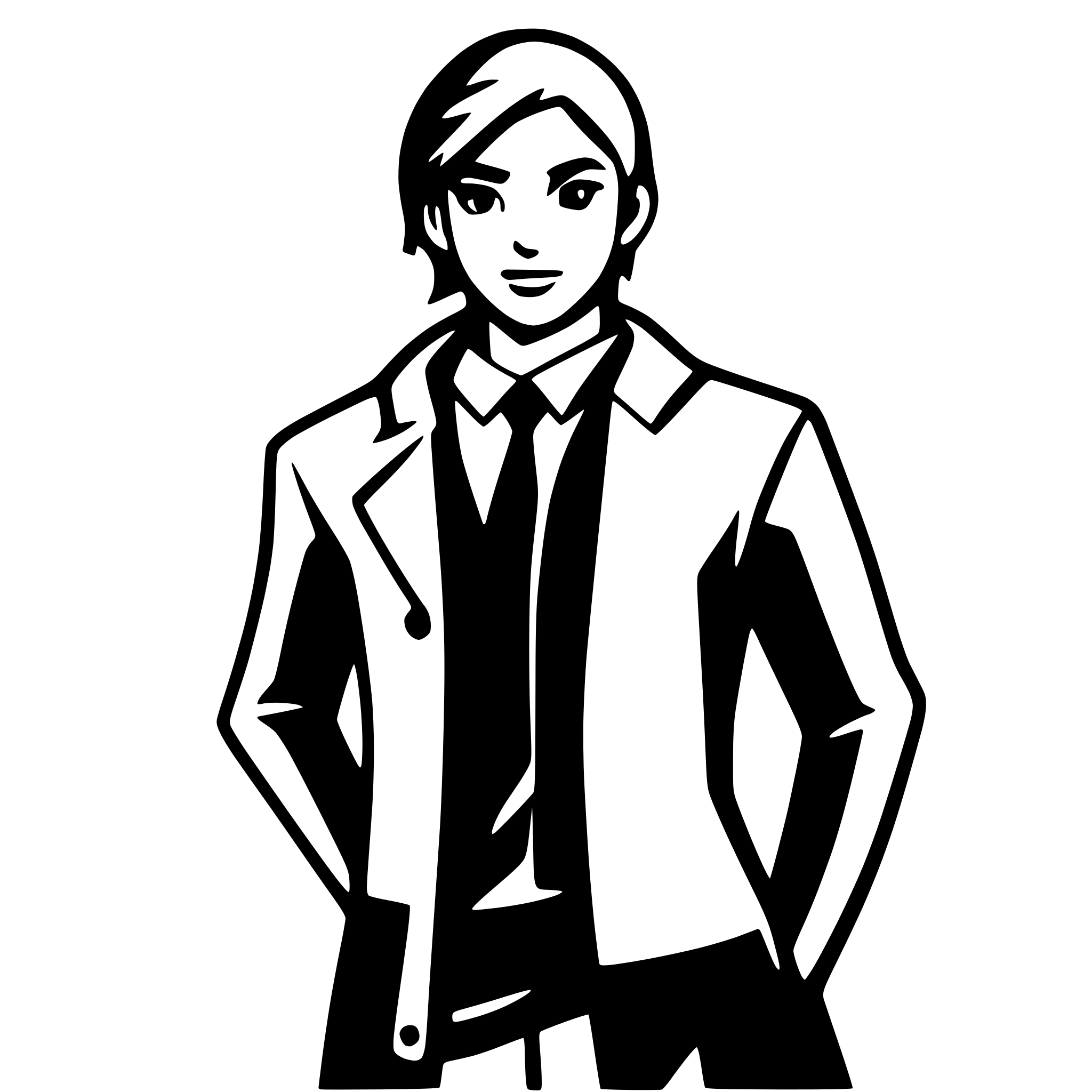 AI-generated SVG of a person, faceless, no color fill, faceless, 2d, arms by waist semi outstretched, faceless, male, facing camera