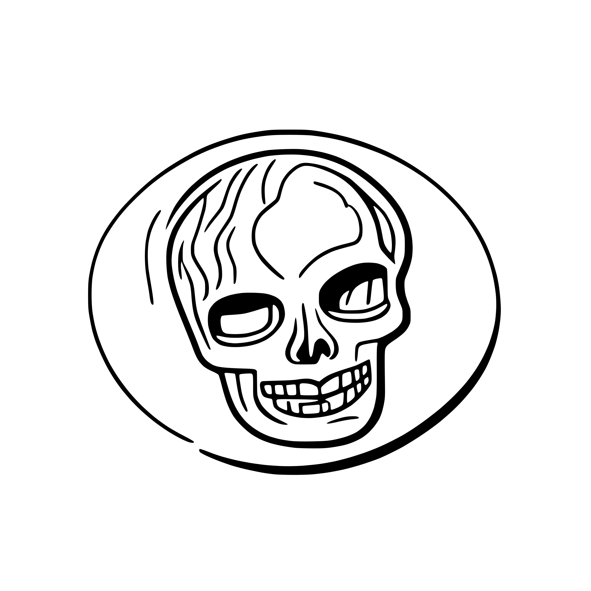 AI-generated SVG of 'simbolo di morte'