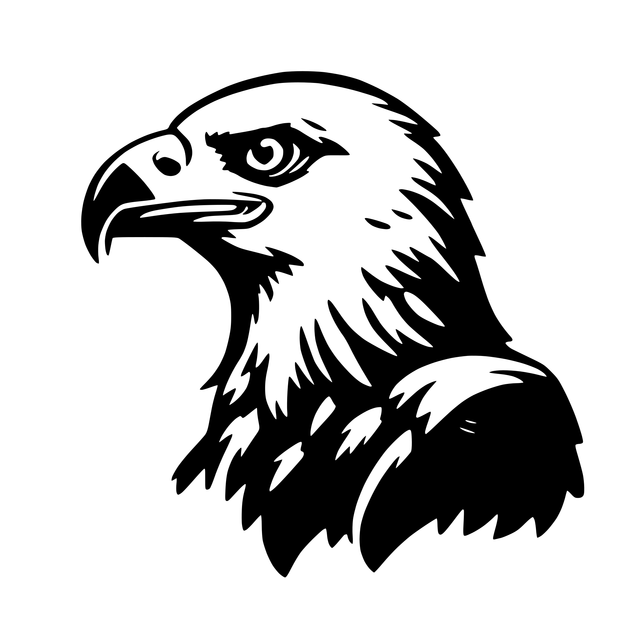 AI-generated SVG of a eagle