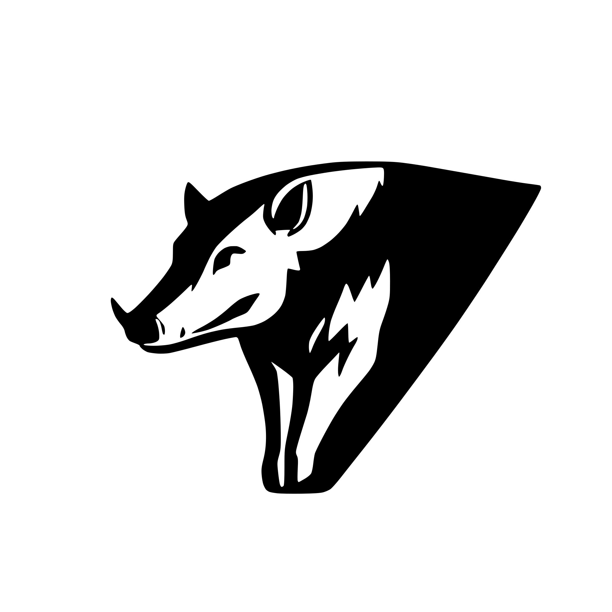 AI-generated SVG of a wild boar tusks
