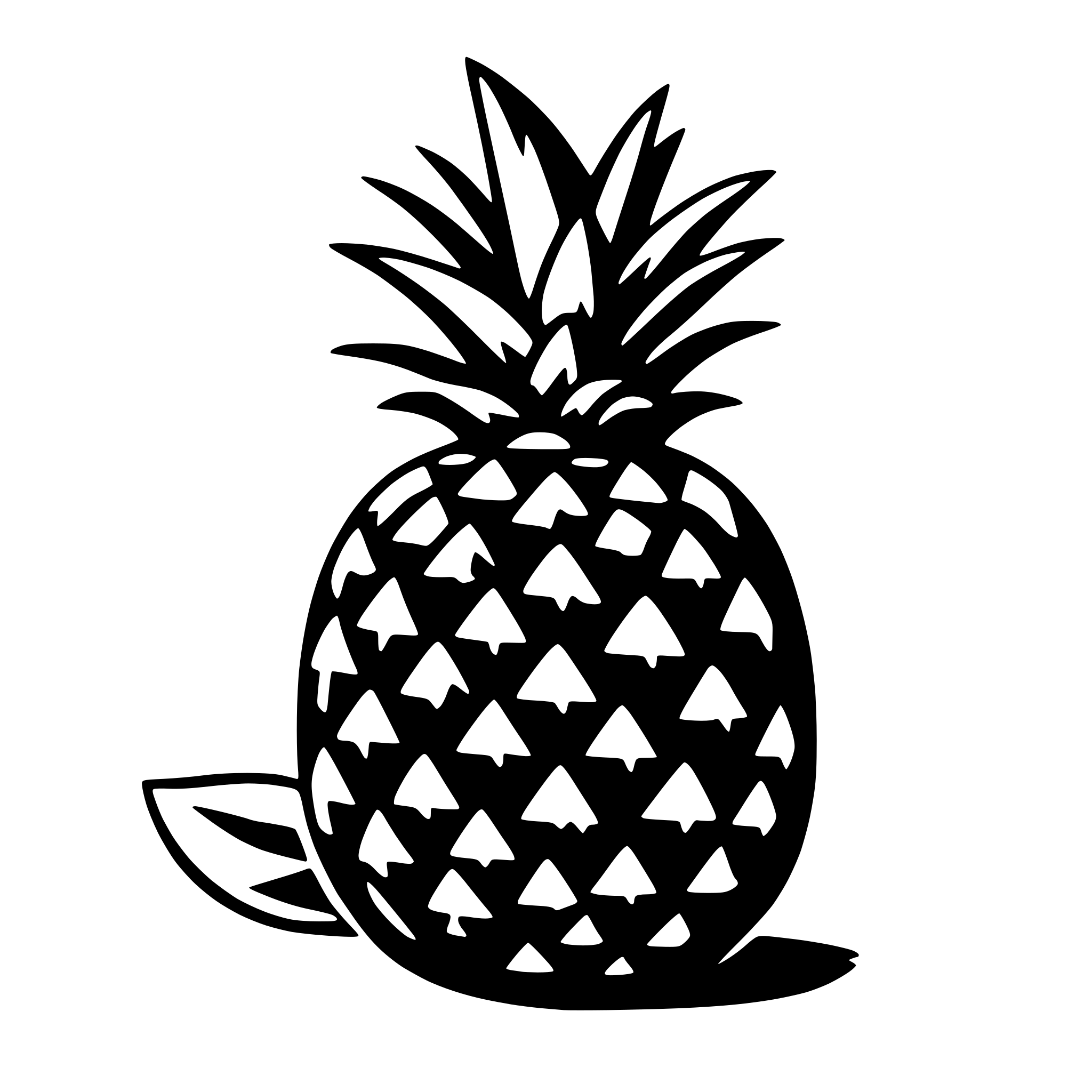 AI-generated SVG of a pineapple
