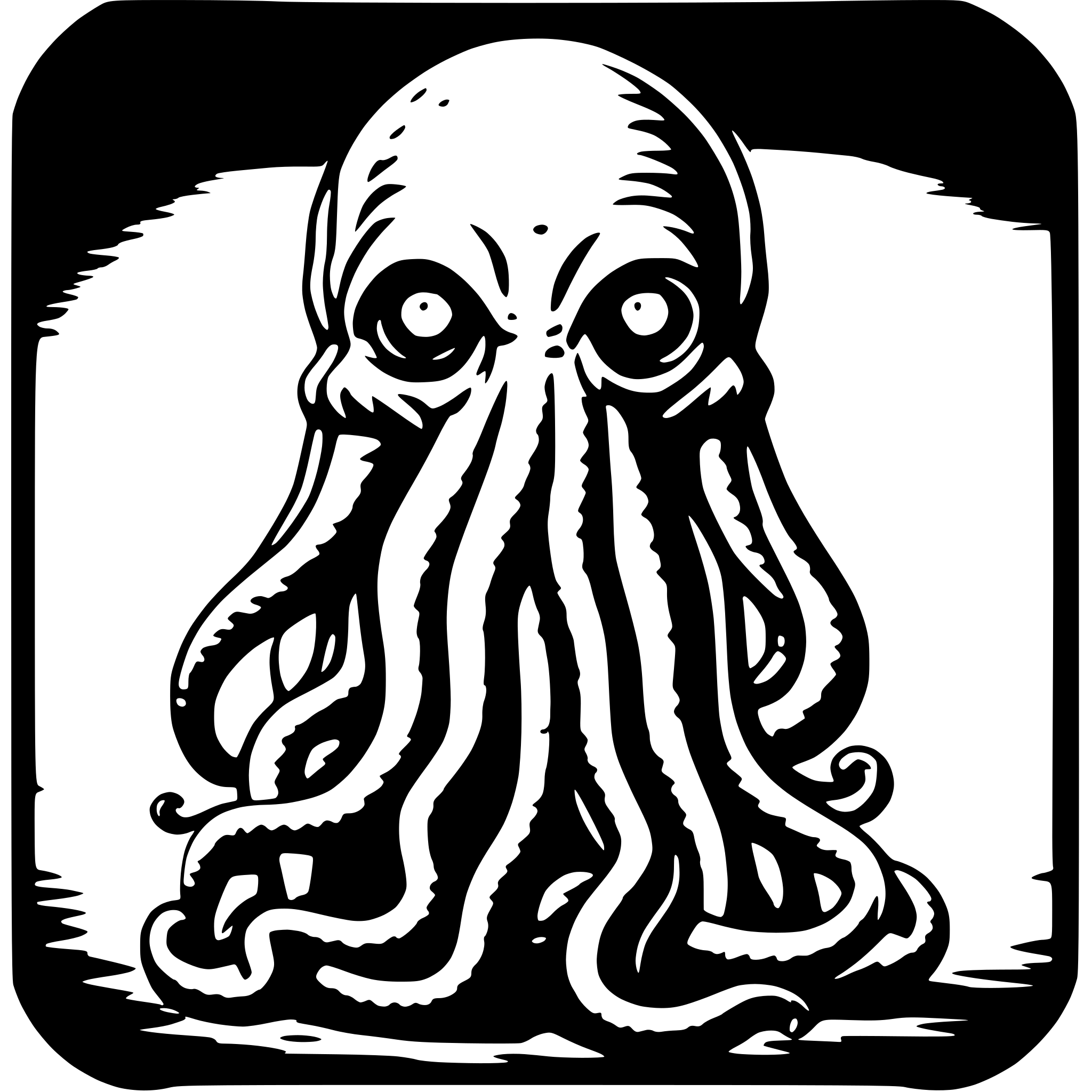 AI-generated SVG of a cthulu