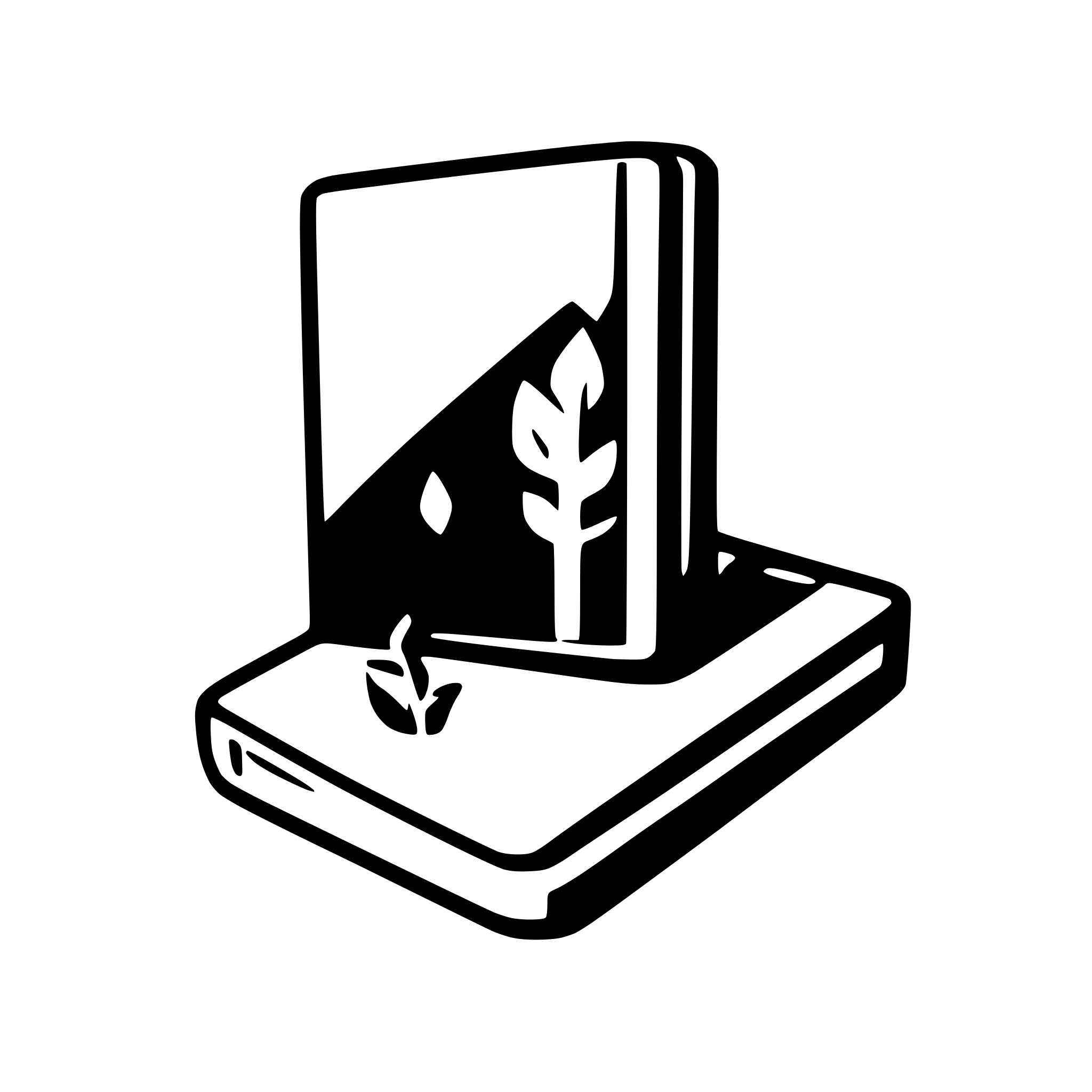 AI-generated SVG of a visual novel editor with book image