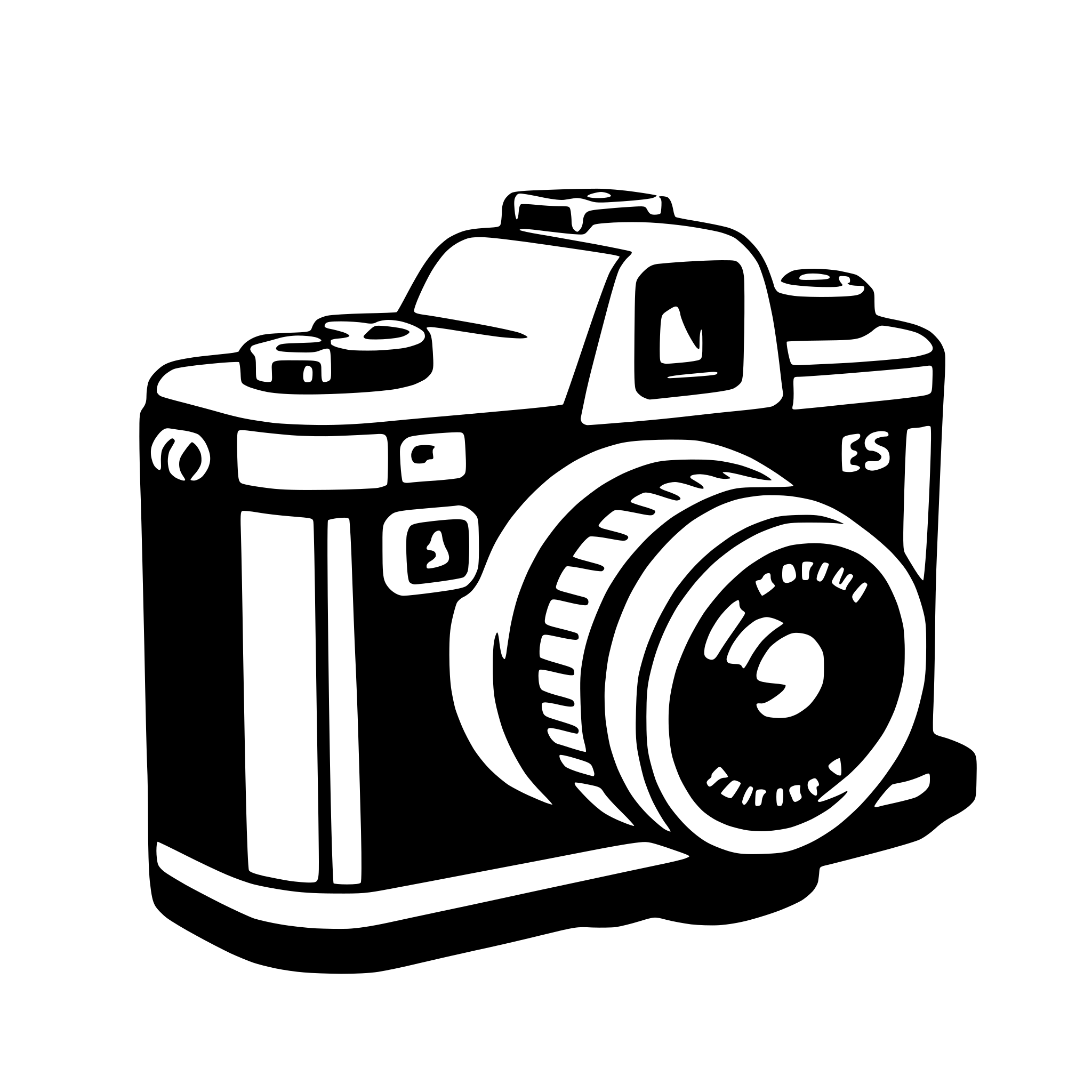 AI-generated SVG of a camera