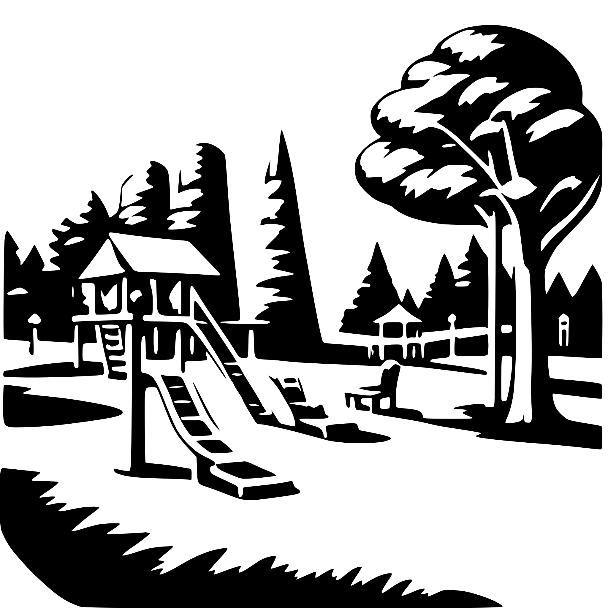 AI-generated SVG of a park with a playground