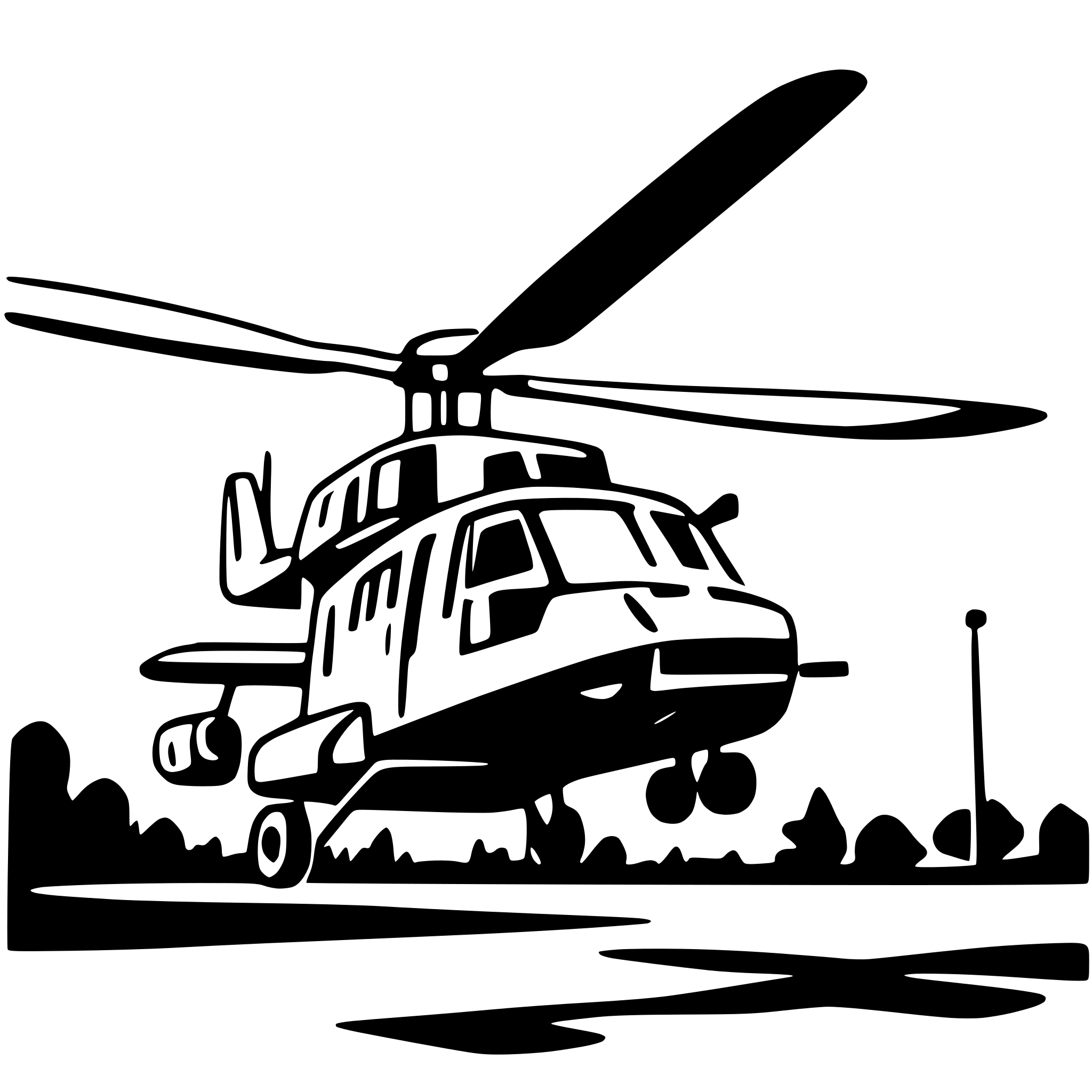 AI-generated SVG of a Military Helicopter