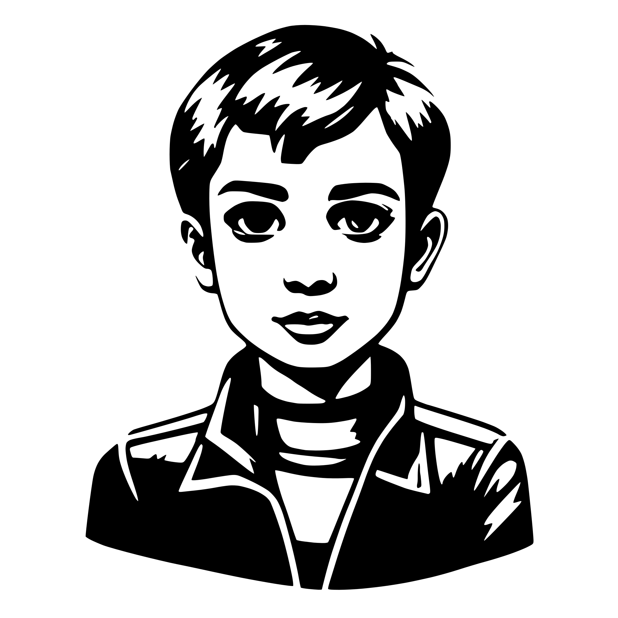 AI-generated SVG of 'boy'