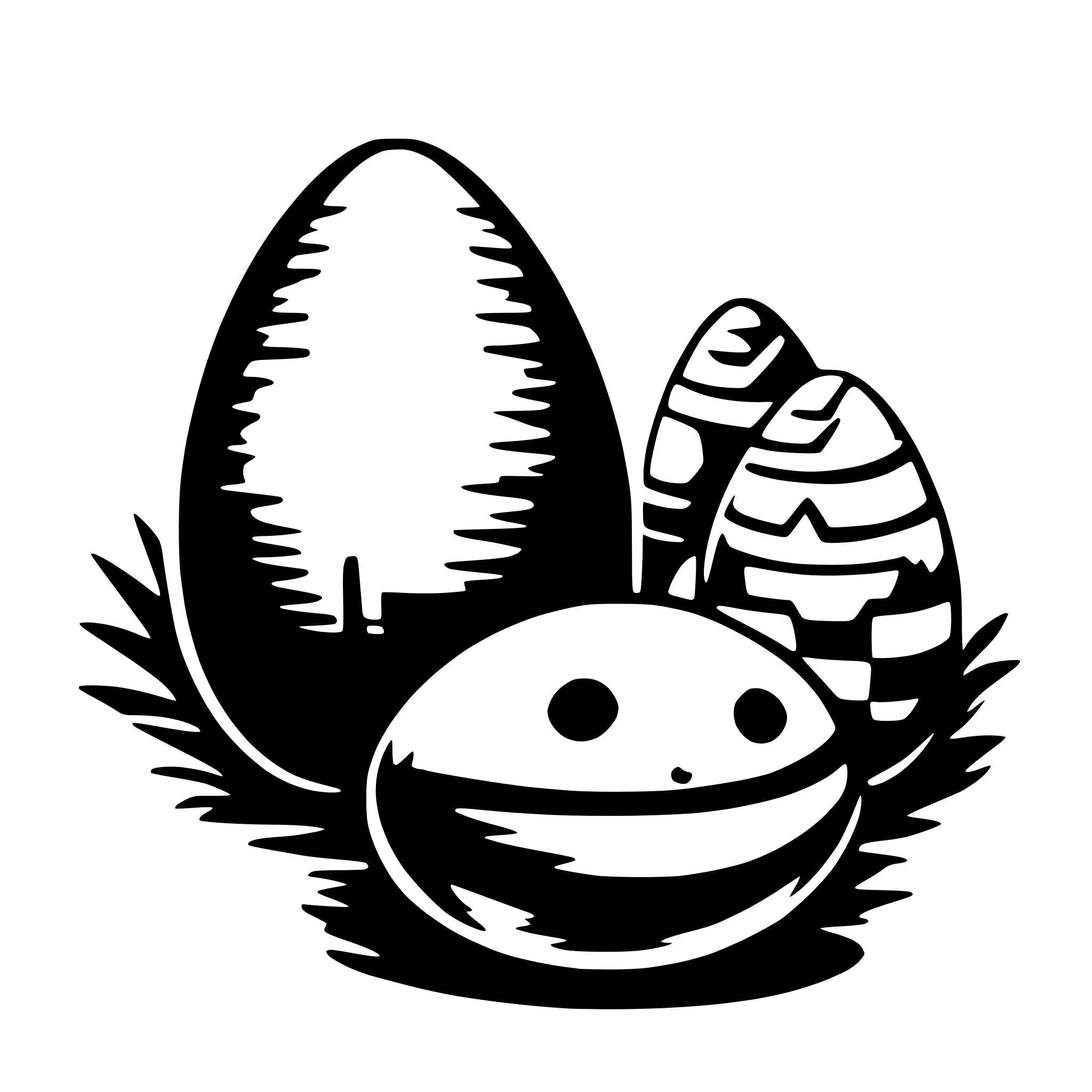 AI-generated SVG of a easter eggs