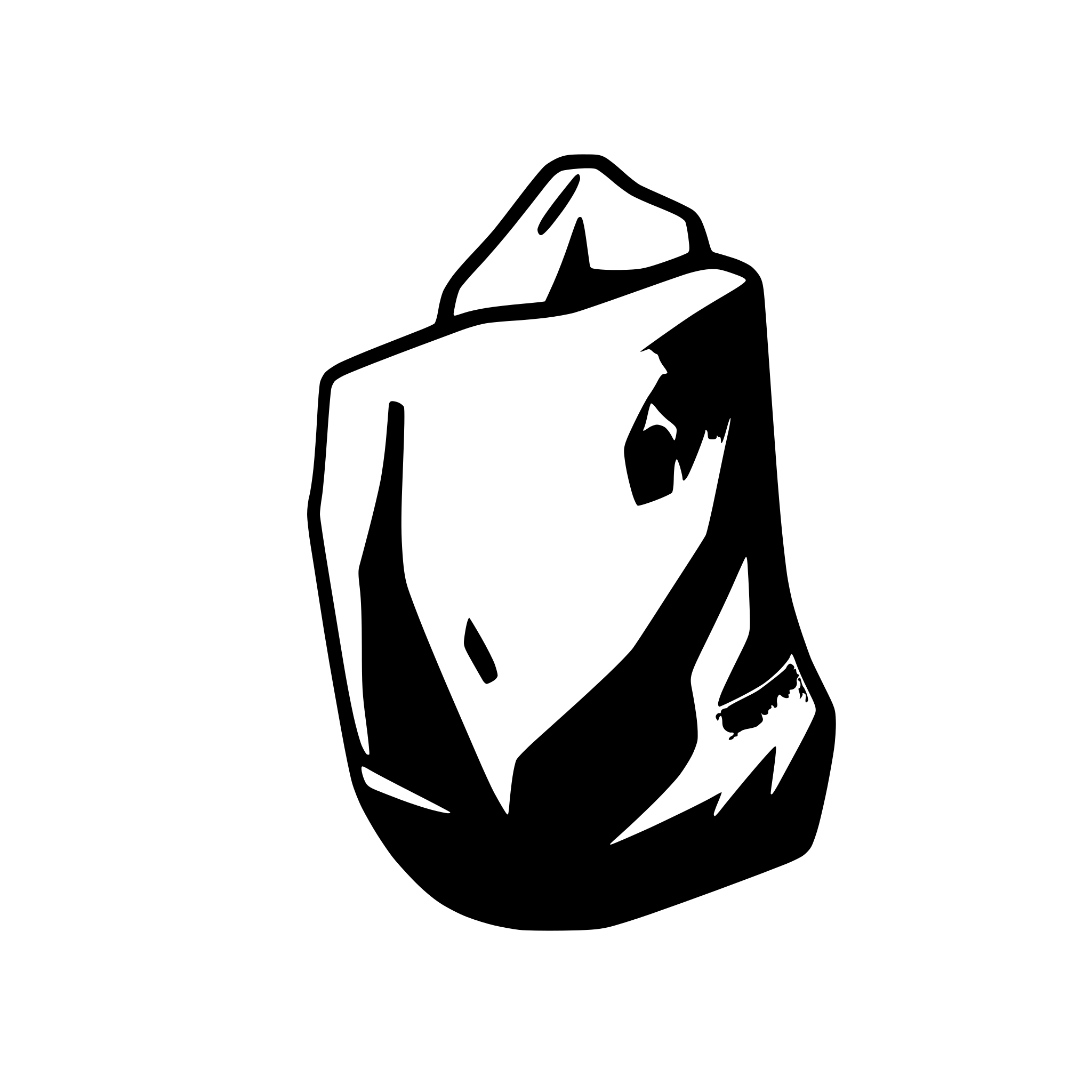 AI-generated SVG of a bouldering tech app icon