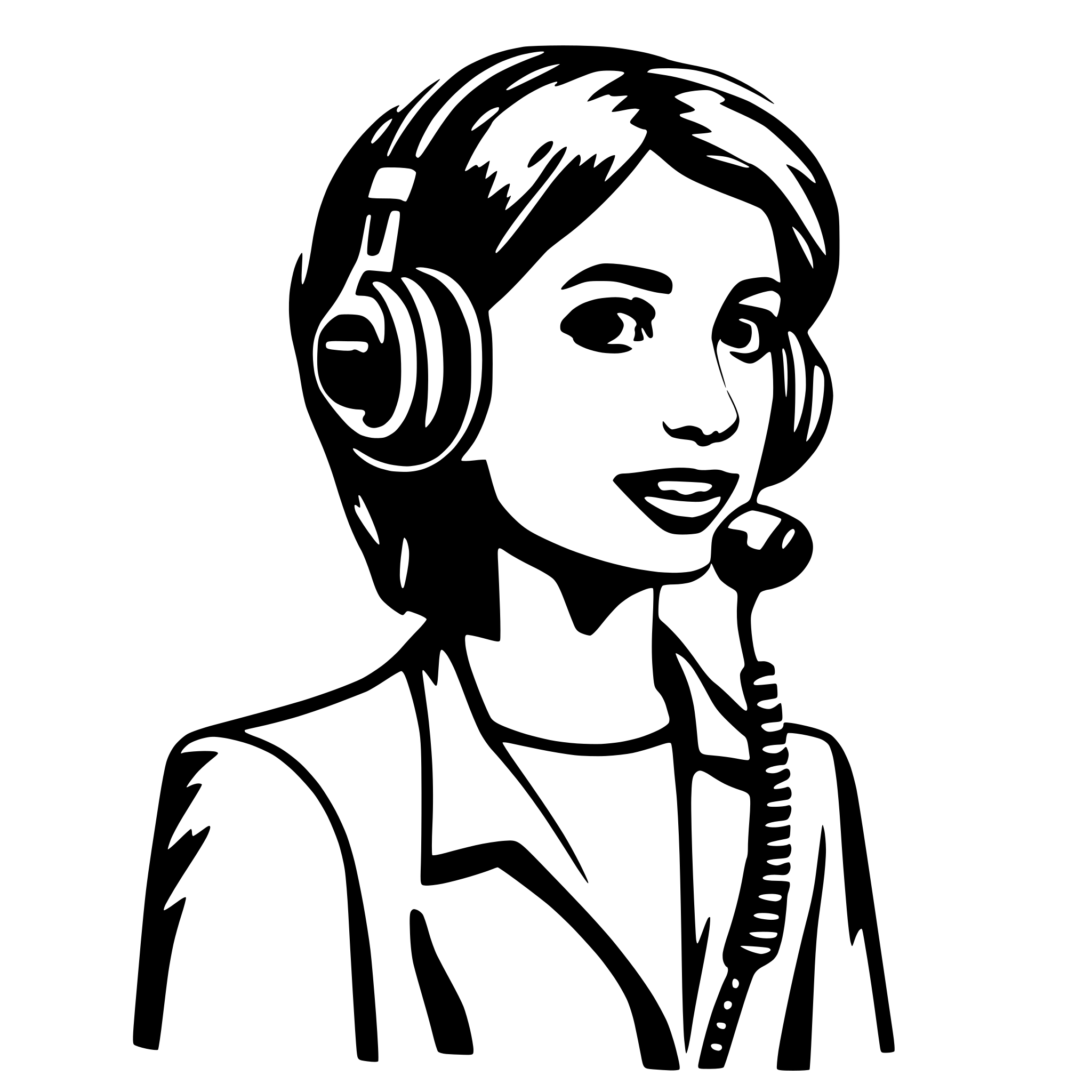 AI-generated SVG of 'telecaller'
