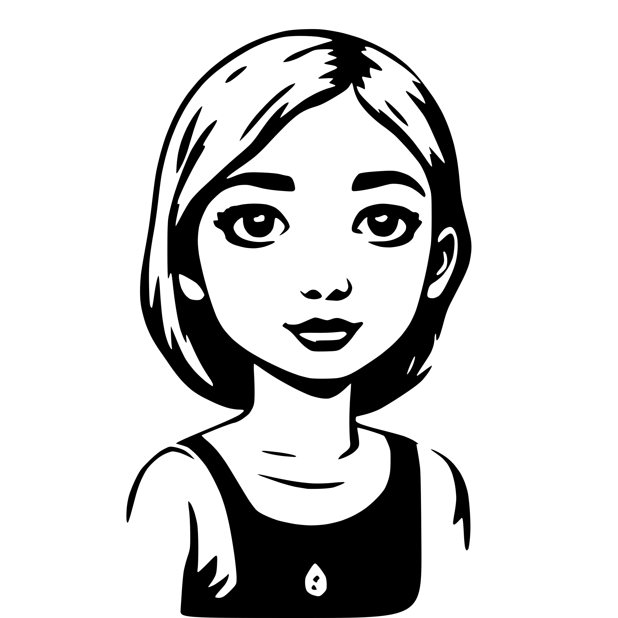 AI-generated SVG of a Innocent girl