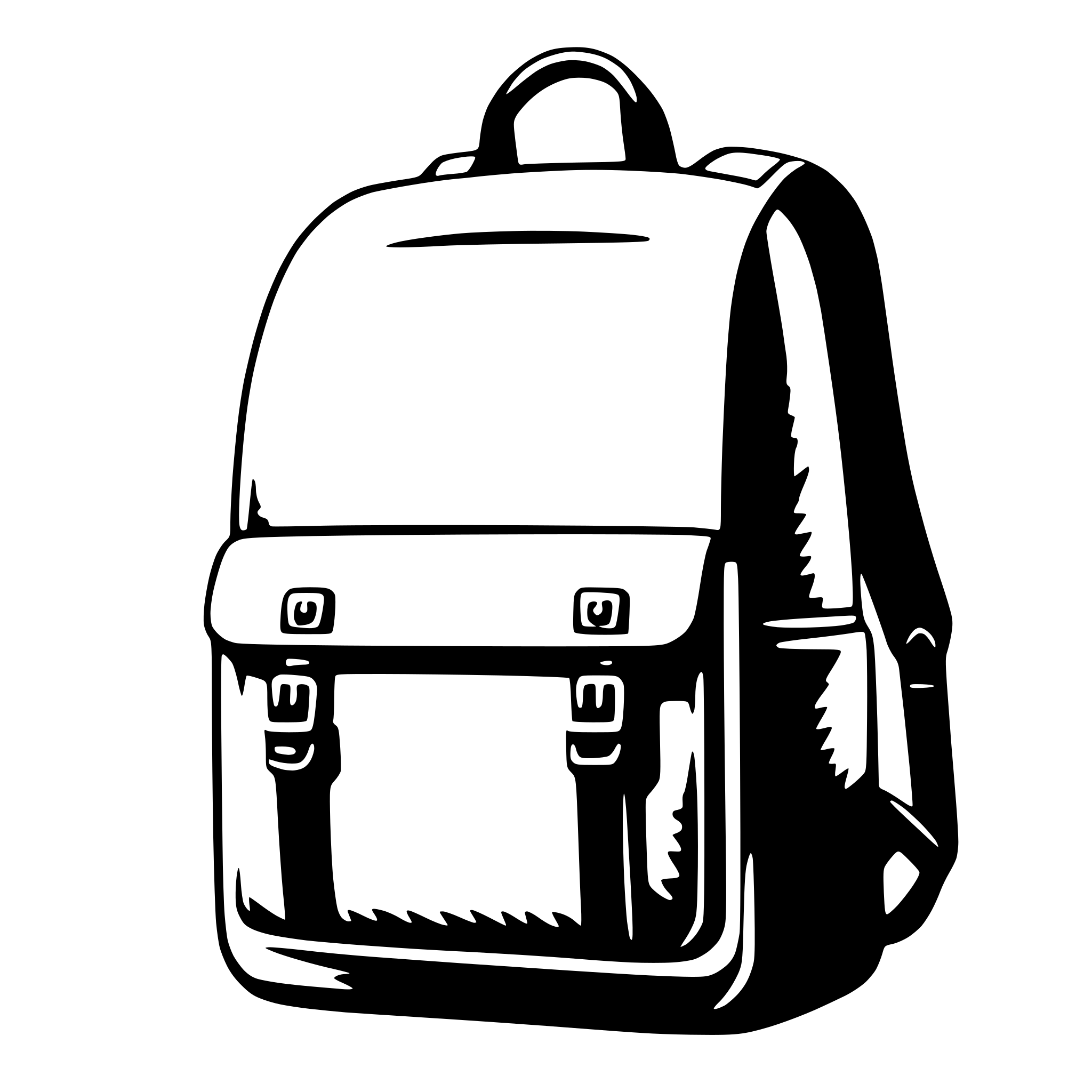 AI-generated SVG of a backpack