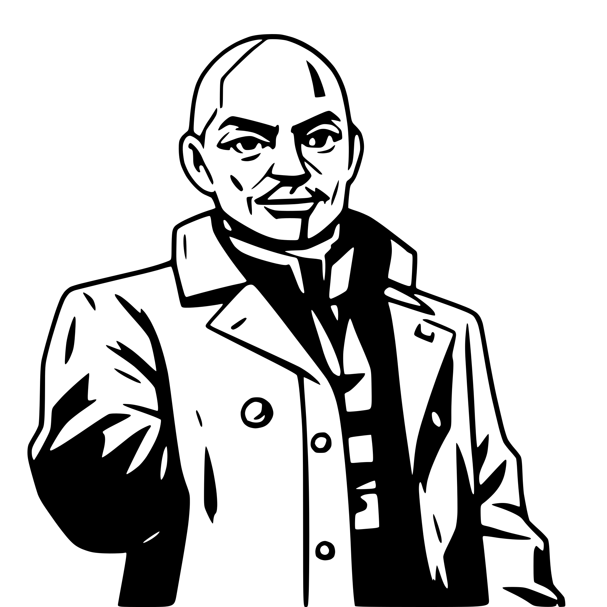 AI-generated SVG of a Lenin