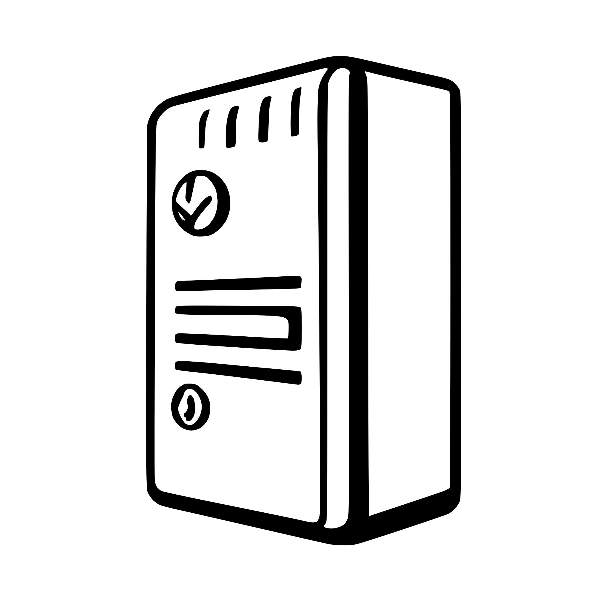 AI-generated SVG of a single locker outline line drawing outline