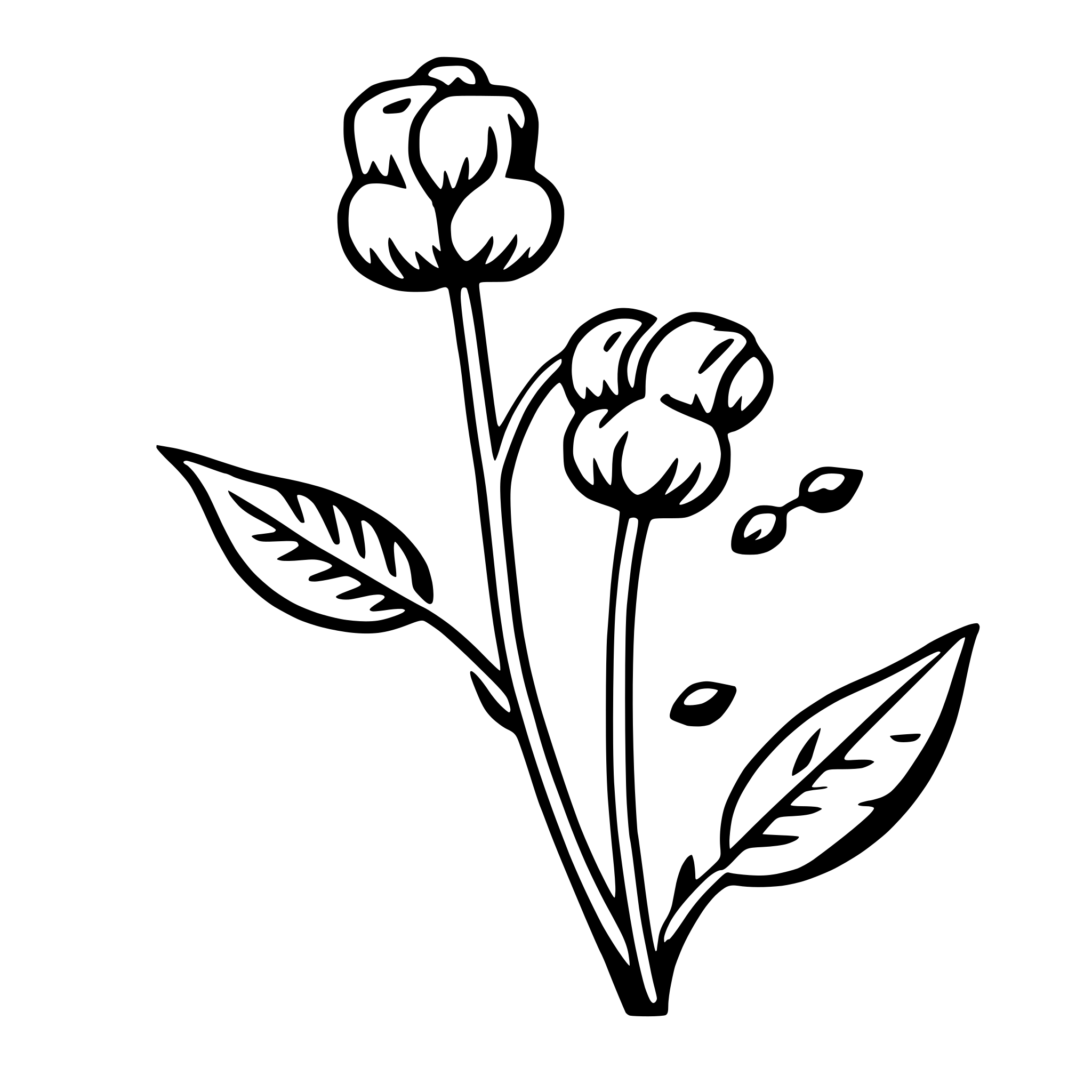 AI-generated SVG of a sweet pea