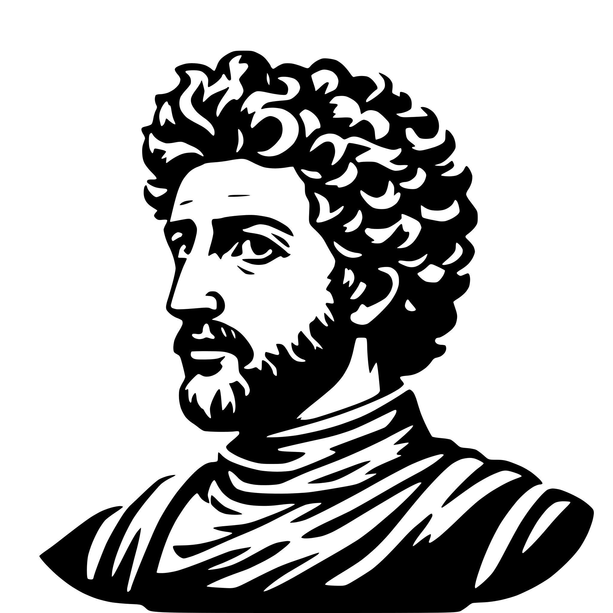 AI-generated SVG of a marcus aurelius