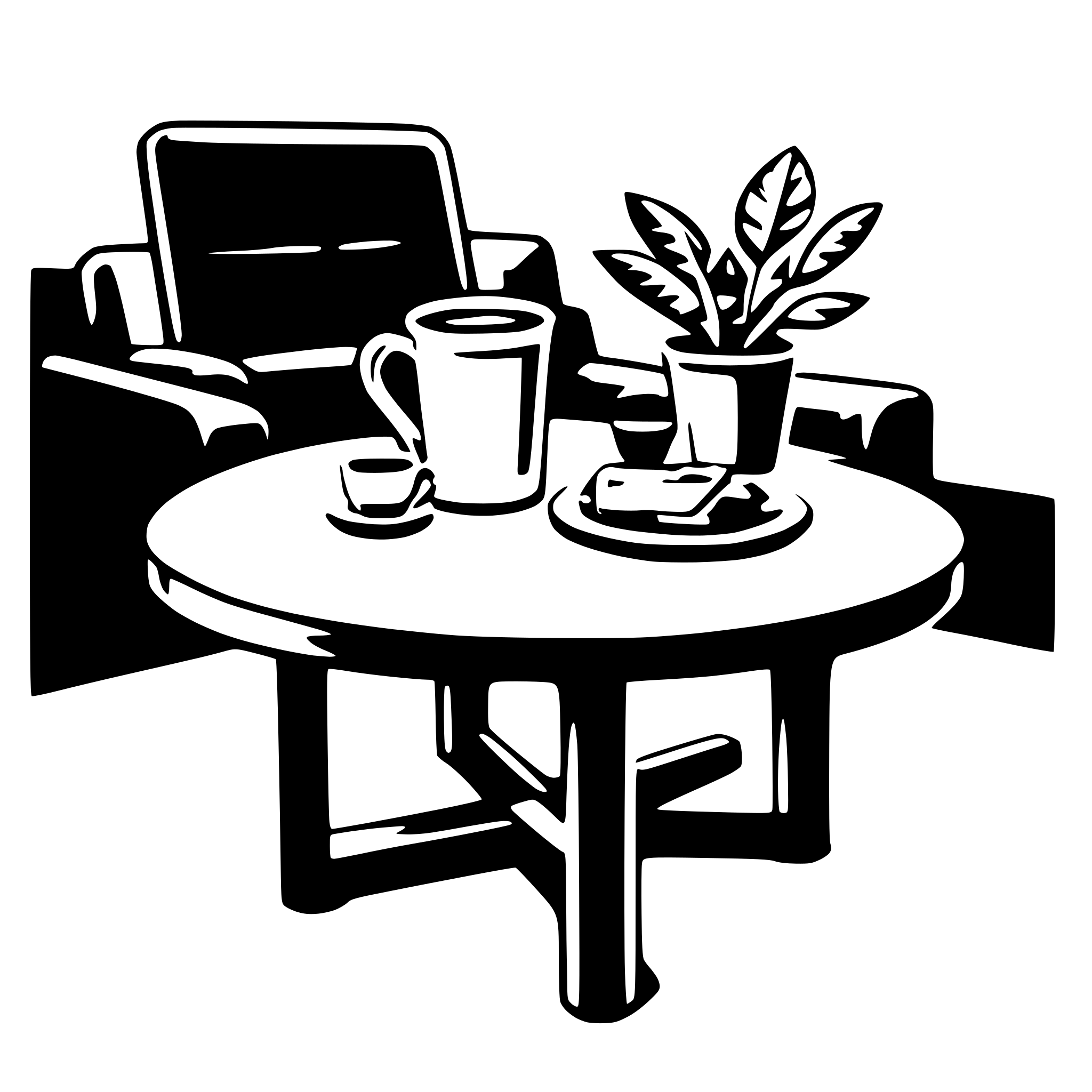 AI-generated SVG of a coffee table