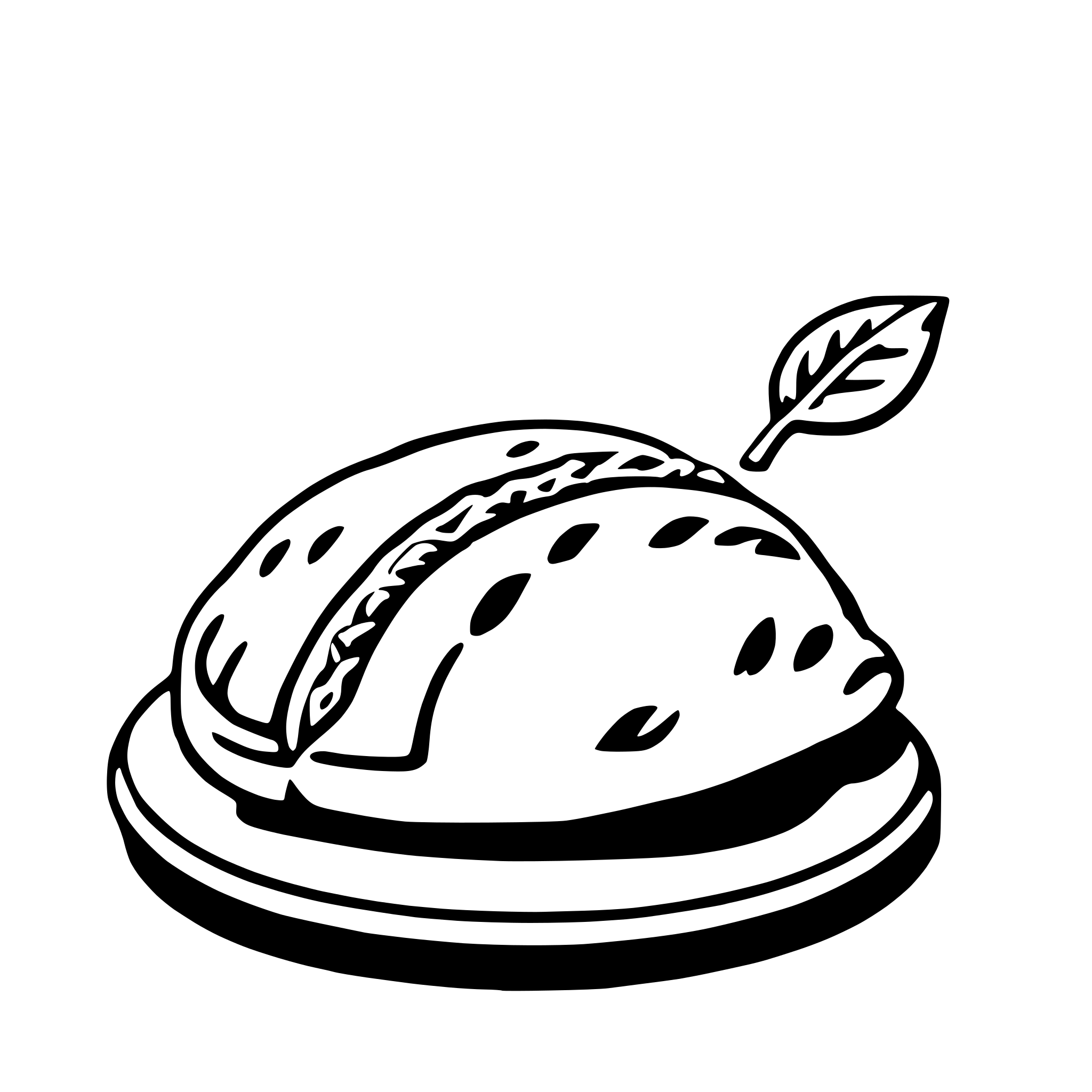 AI-generated SVG of a empanada