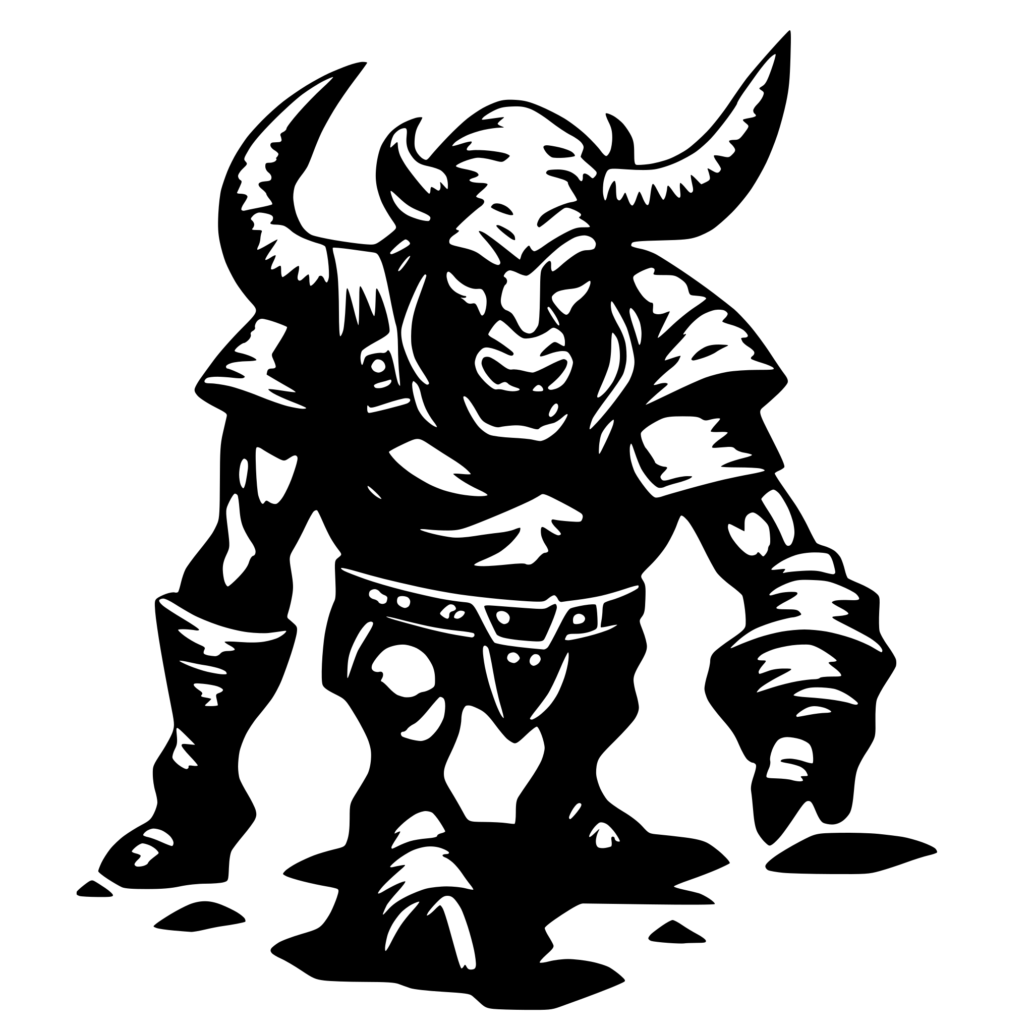 AI-generated SVG of 'minotaur dungeons and dragons'